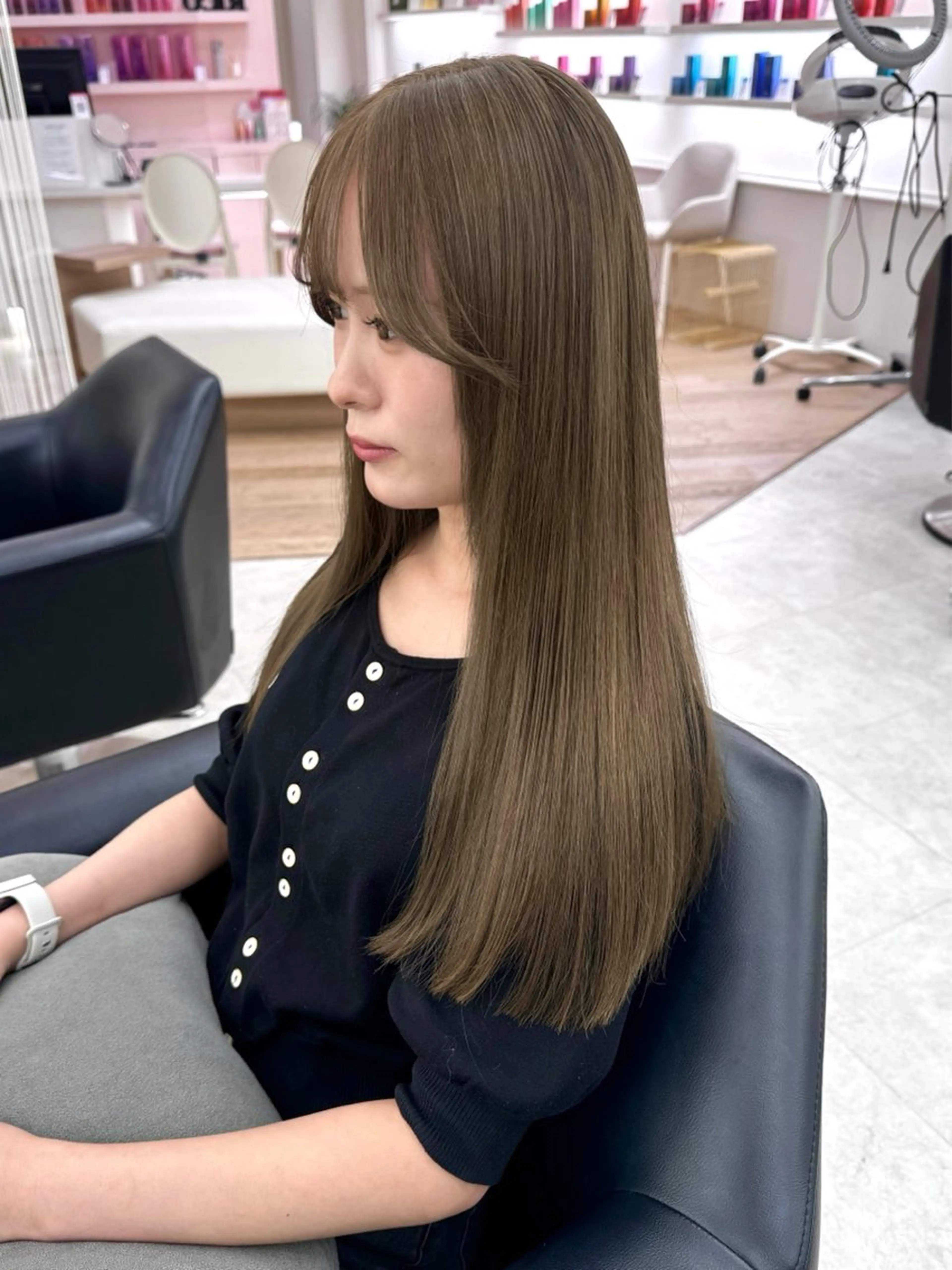 ロング カラー カット ヘアカラー ♡ParveMix NANO♡のヘアスタイル