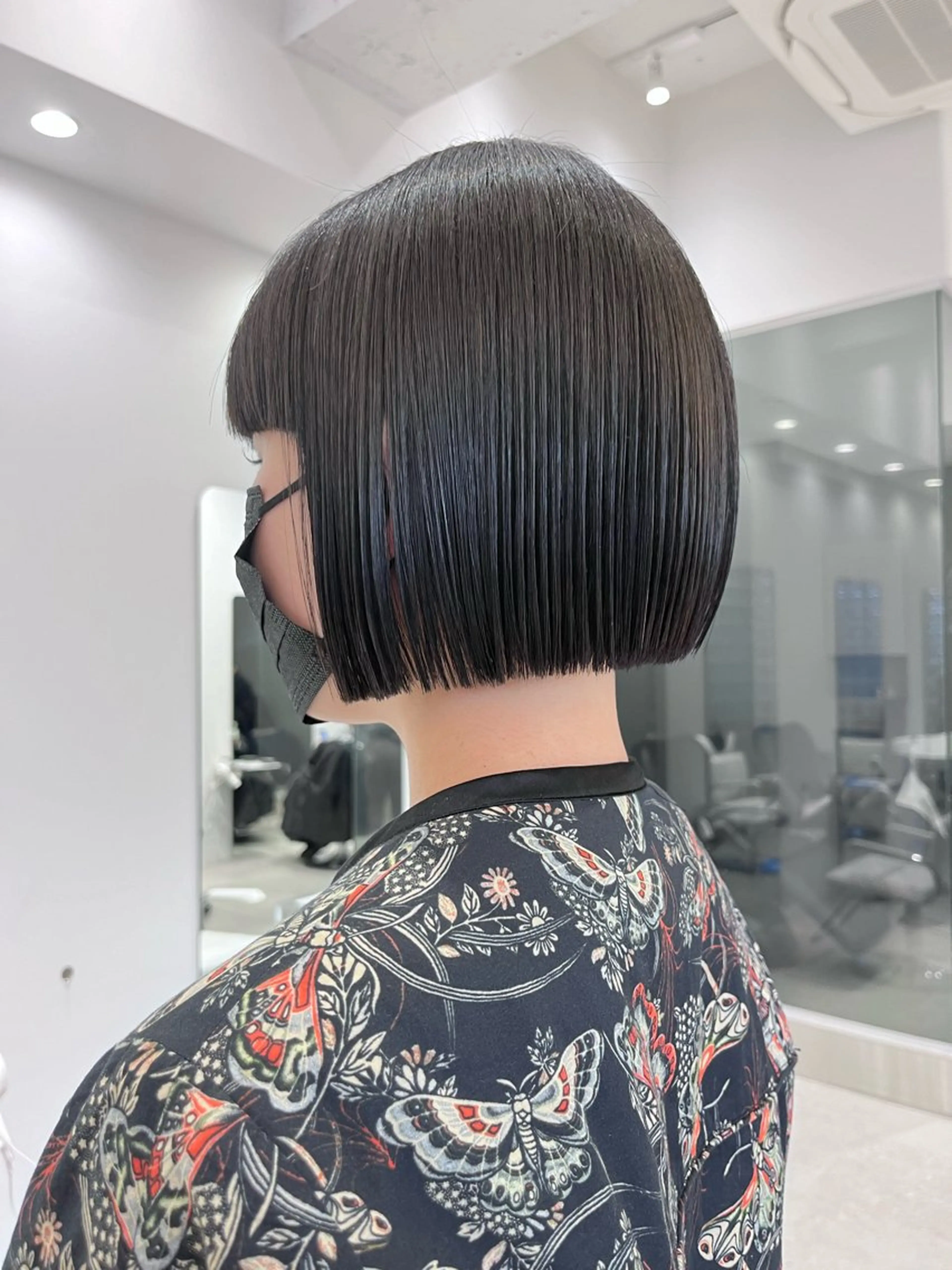 ショート 切りっぱなしボブ ボブ iLi🫧kim ryongna🦋のヘアスタイル