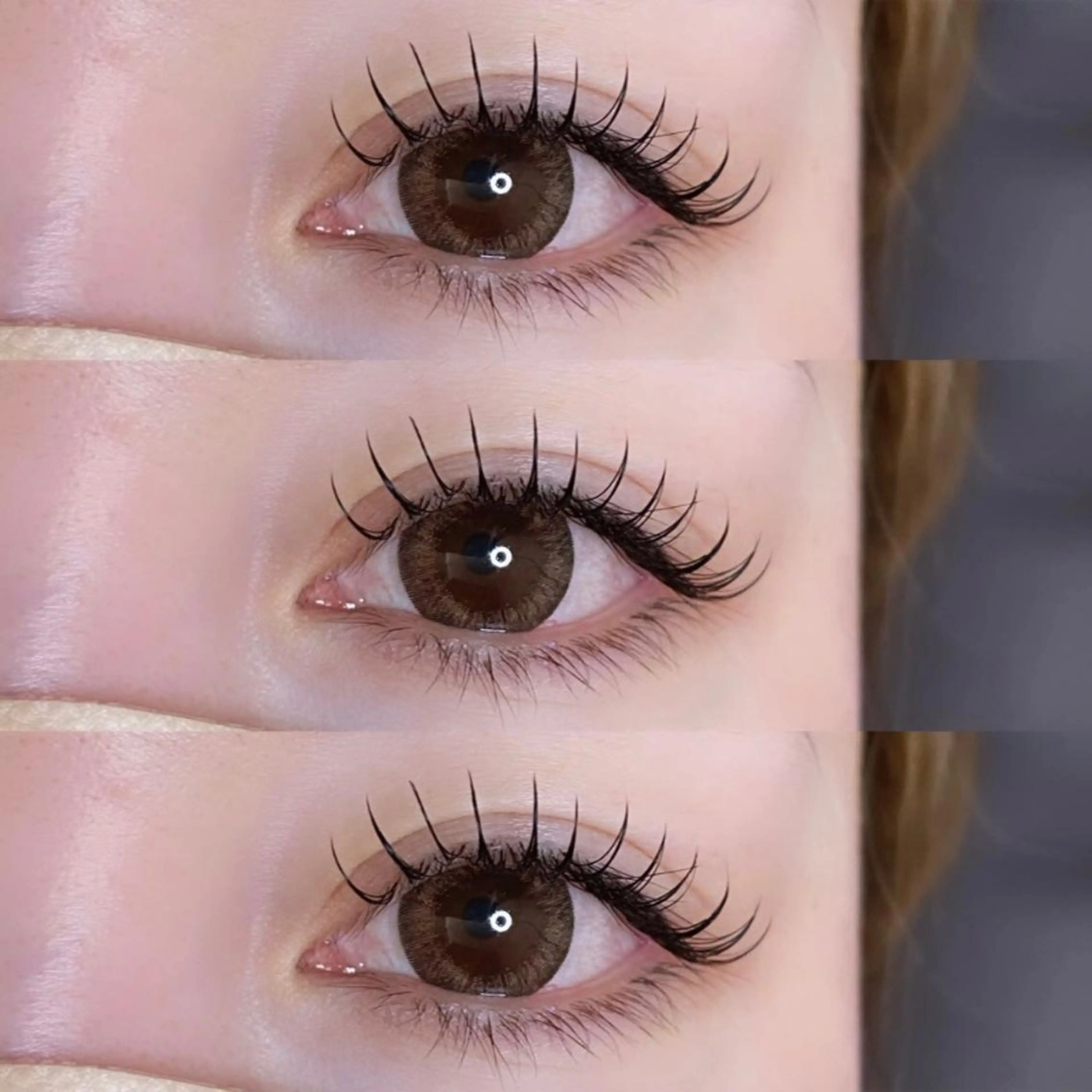 マツエク・マツパ フラットラッシュ 24 -niji-のマツエク・マツパデザイン