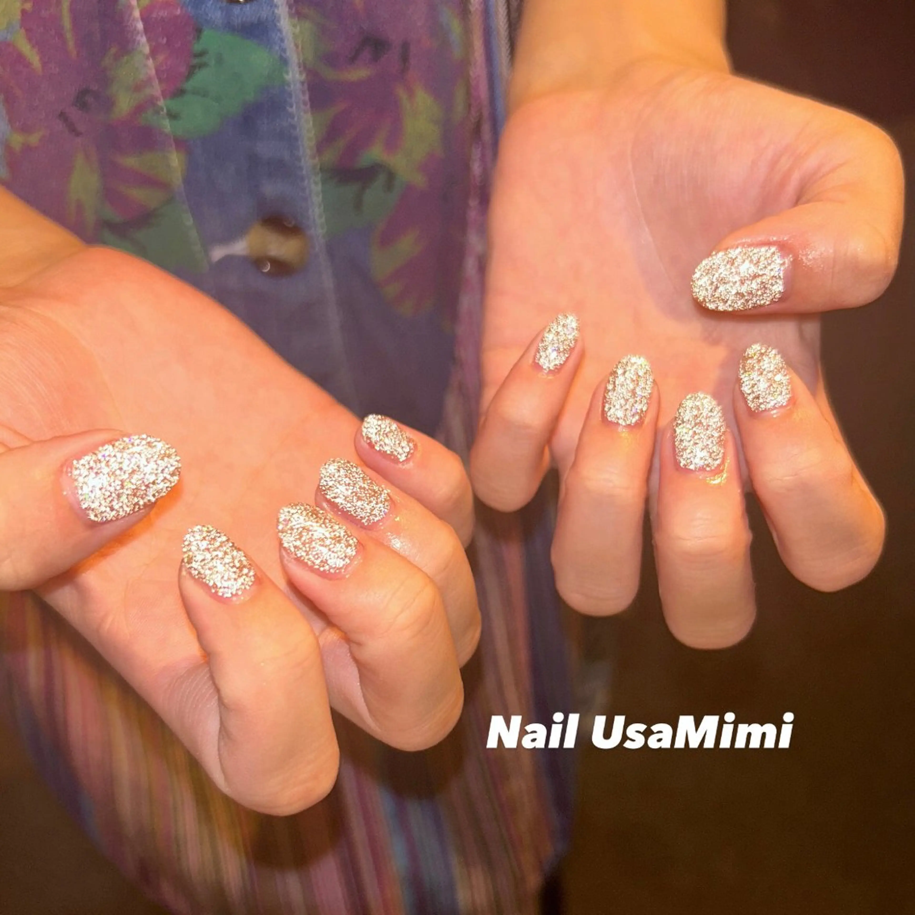 ネイル ジェルネイル マグネットネイル 持ち込み ワンカラーネイル パラジェル 本町ネイルNail UsaMimiのネイルデザイン