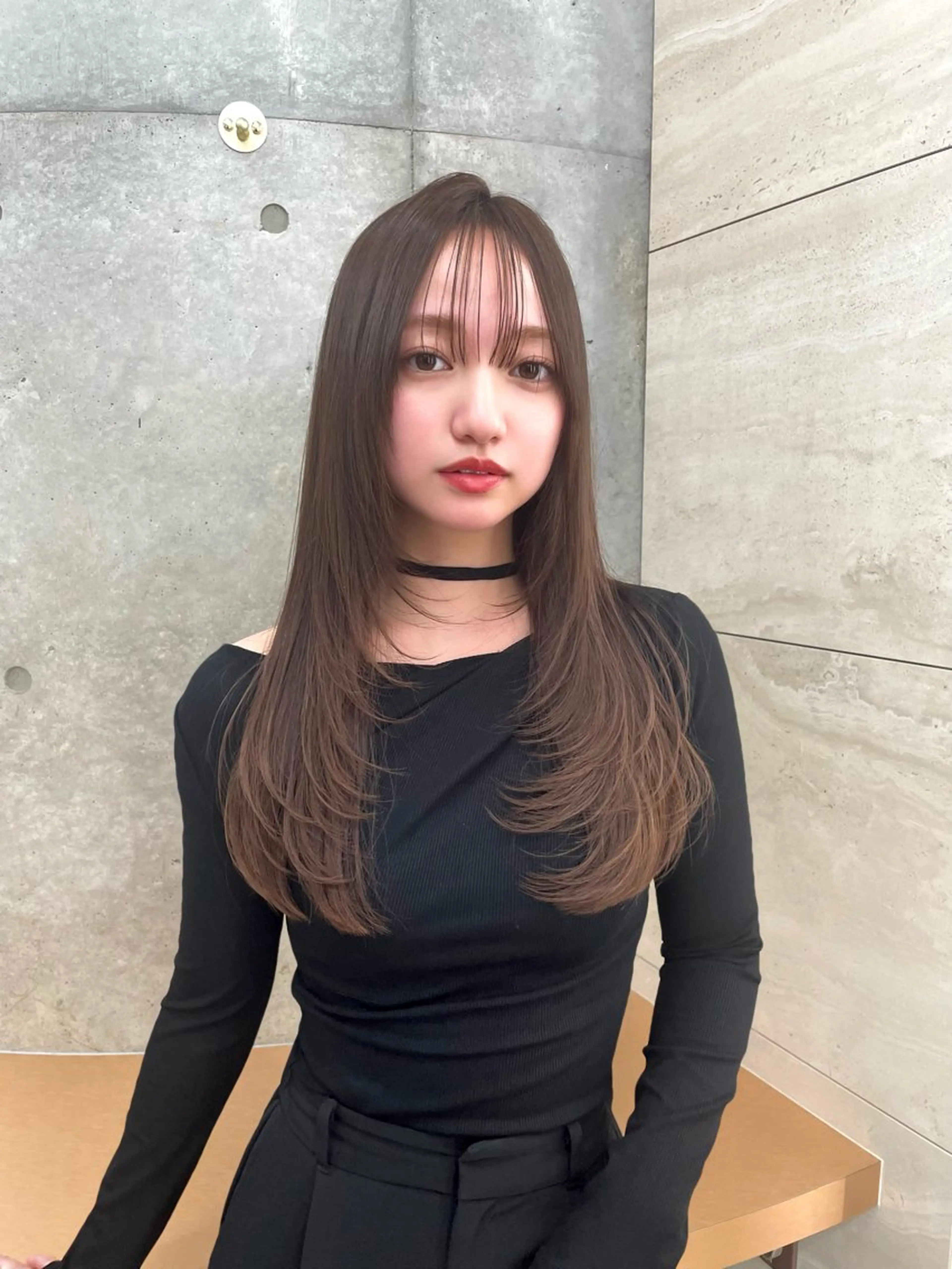 ロング カラー カット ヘアカラー トリートメント 韓国ヘア🇰🇷 レイヤー/芝春樹のヘアスタイル