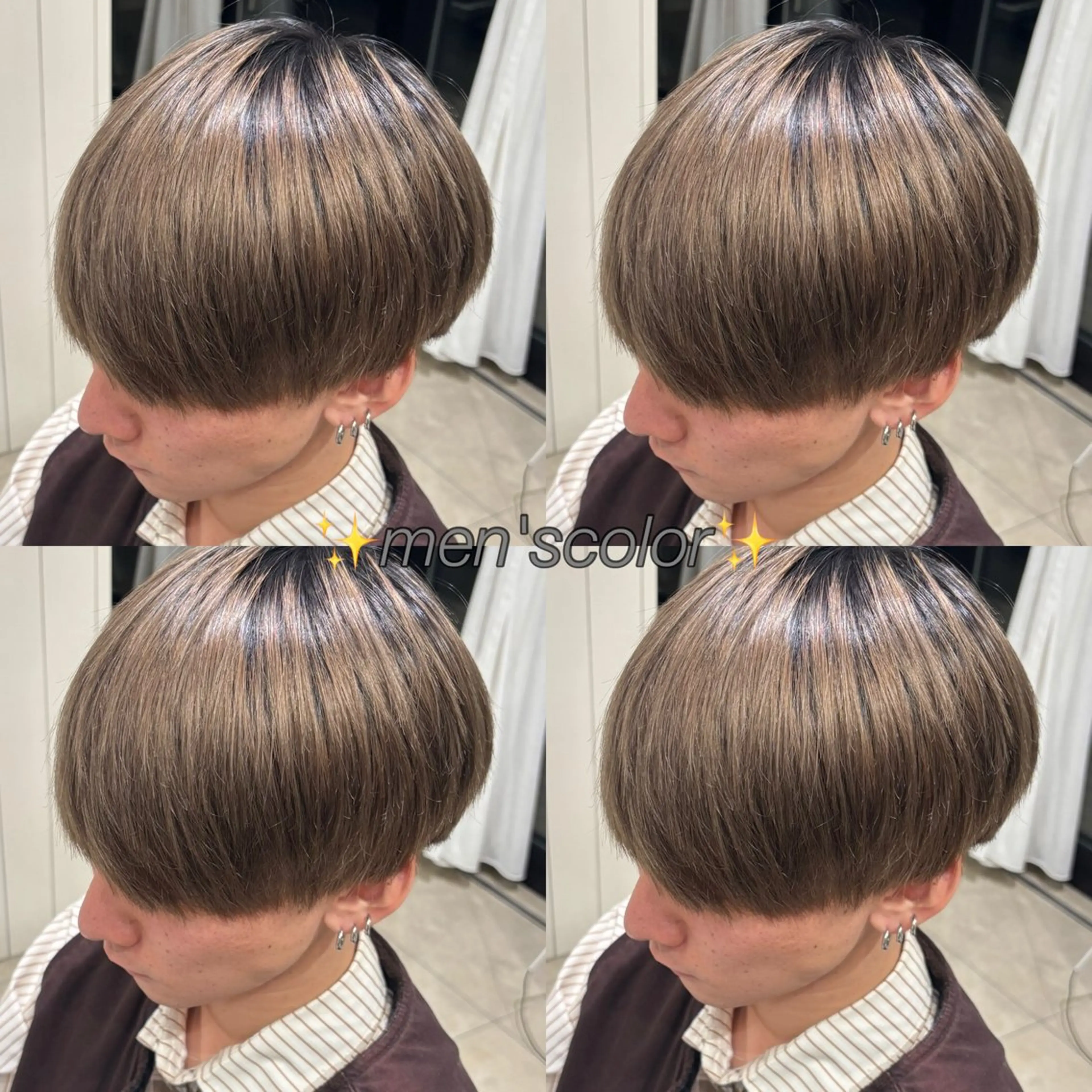メンズ ヘアカラー 髪質改善カラー✨ メンズ特化✨竹田渉真のヘアスタイル