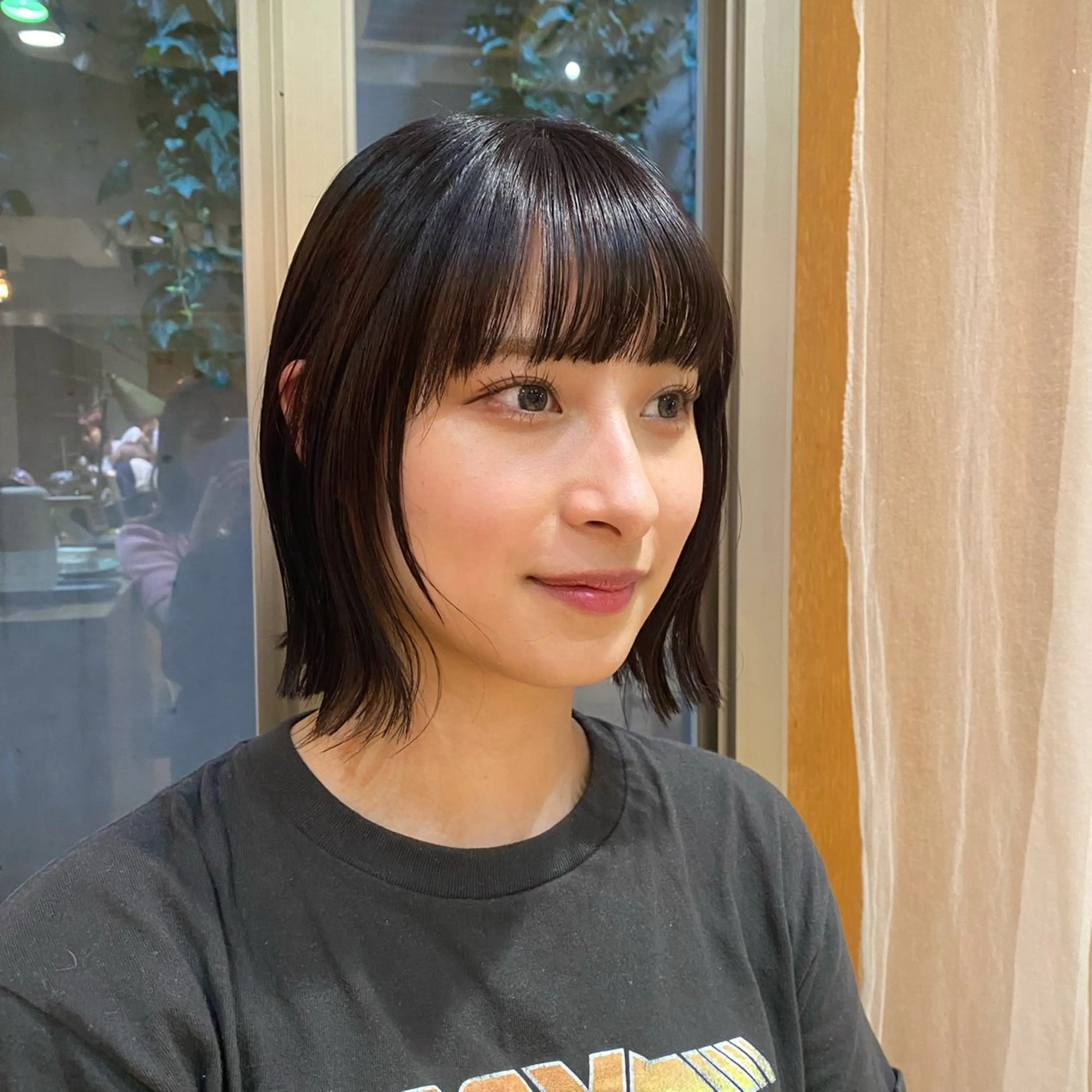 ショート カット ヘアカラー トリートメント 大人可愛い♡コテ巻き パーマ🌼杉田 萌恵のヘアスタイル