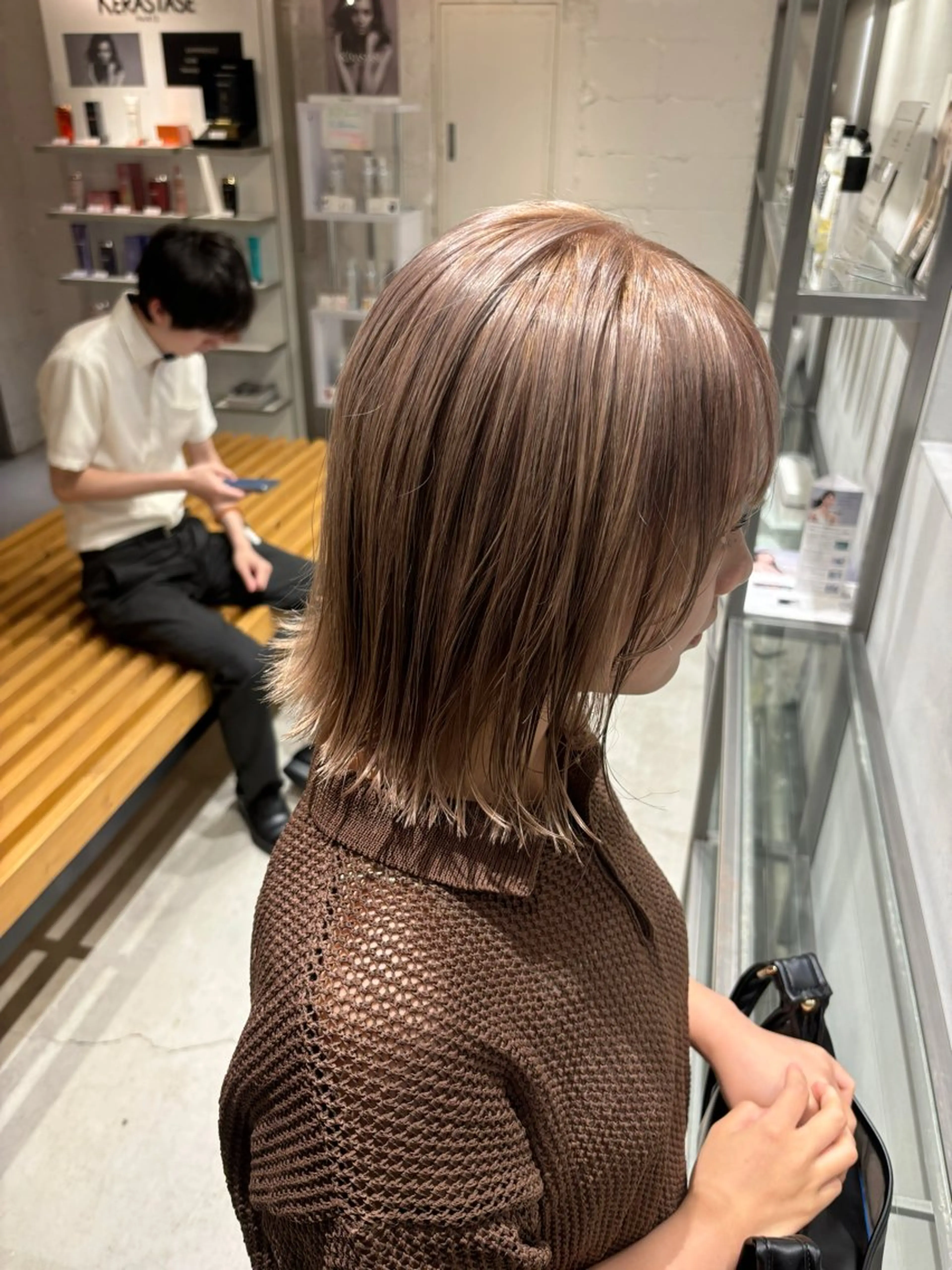 ショート カラー ベージュカラー ダブルカラー ハイトーンカラー ミルクティーベージュ ravens代表 🍀【ヒロム】🍀のヘアスタイル