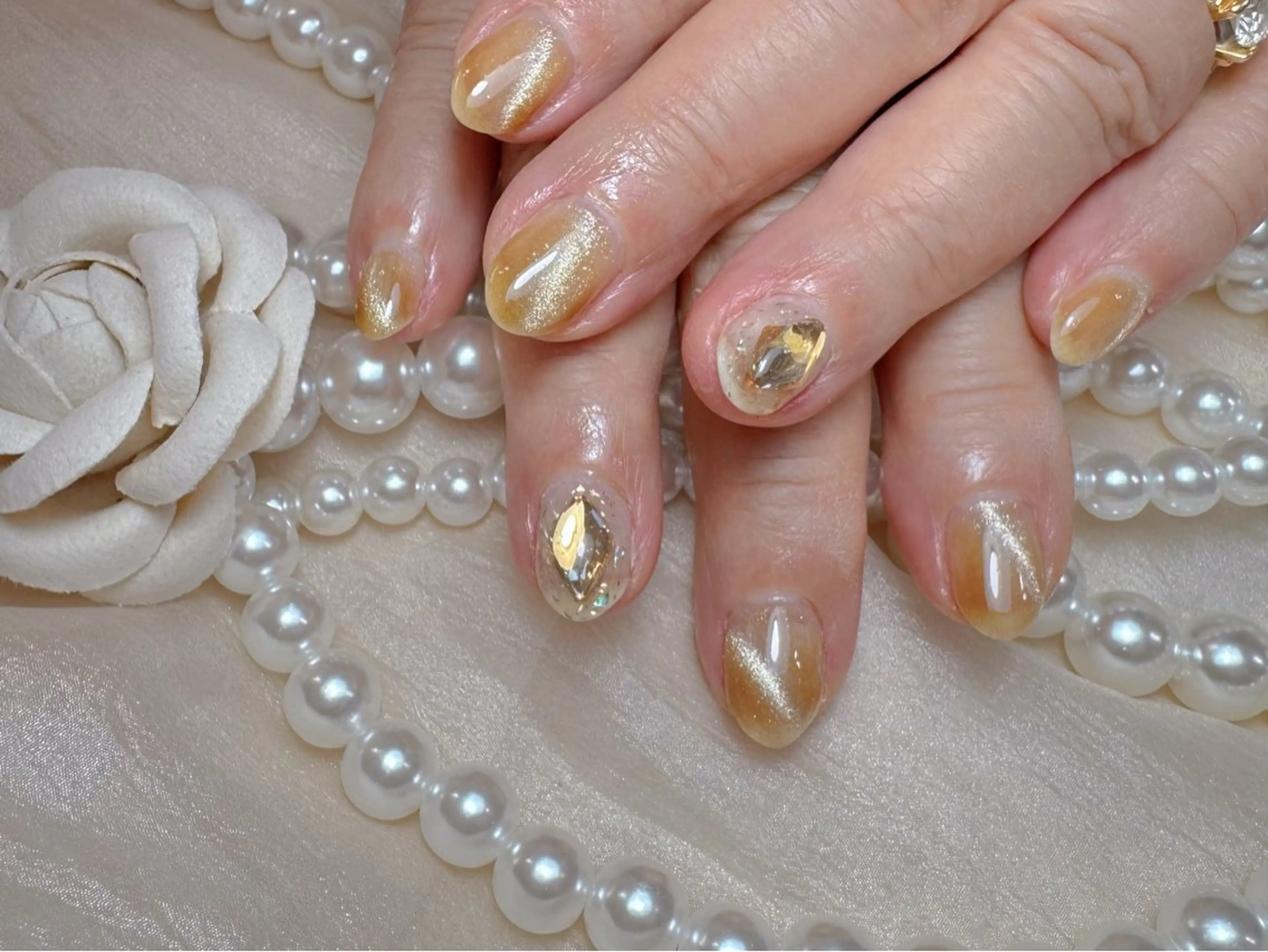 ネイル ハンドネイル マジック ミラーのネイルデザイン