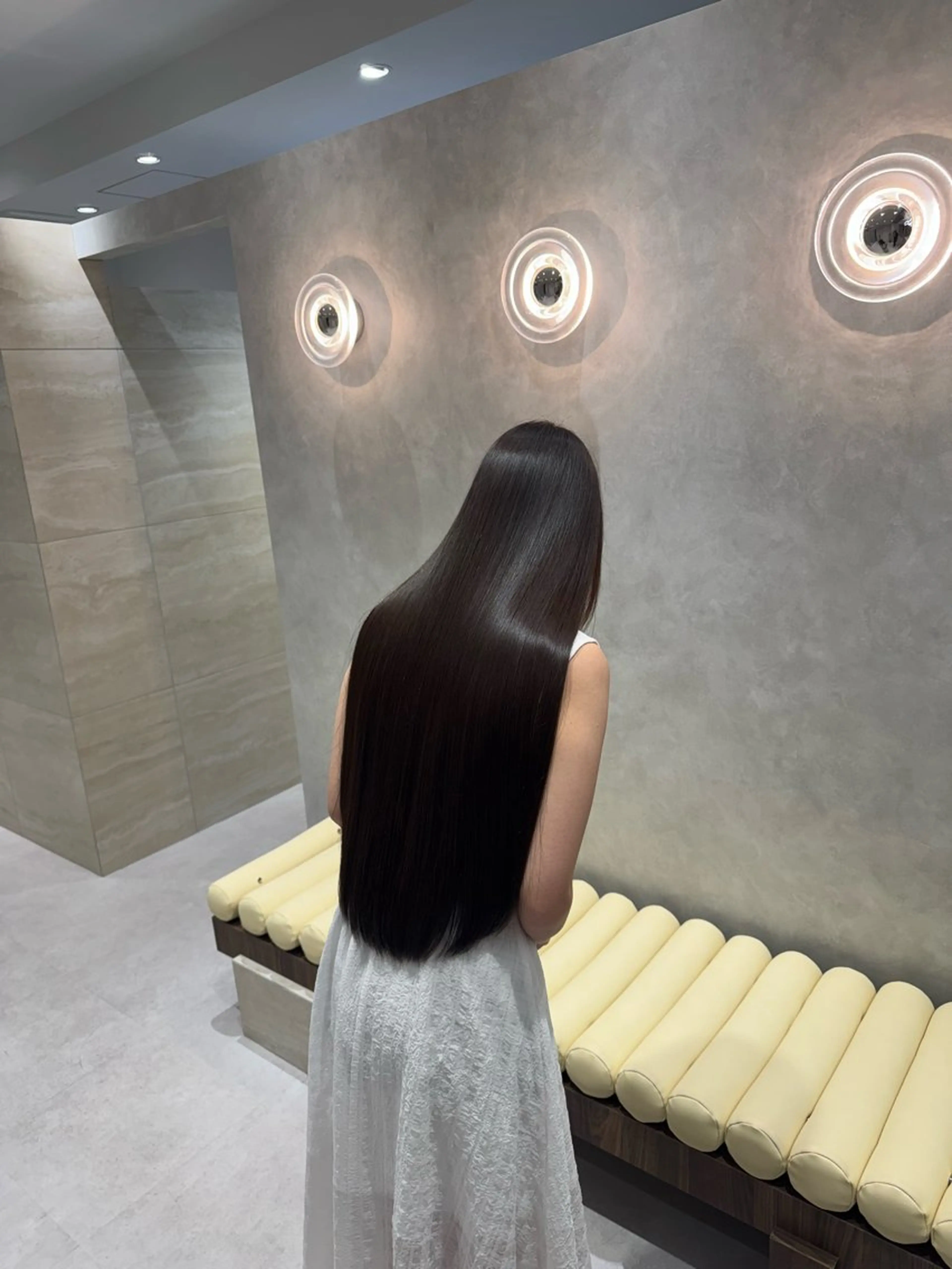 ロング 髪質改善 韓国風ヘア 縮毛矯正 SALOWIN east店6F所属・TAKUMI 【美髪特化】のヘアスタイル