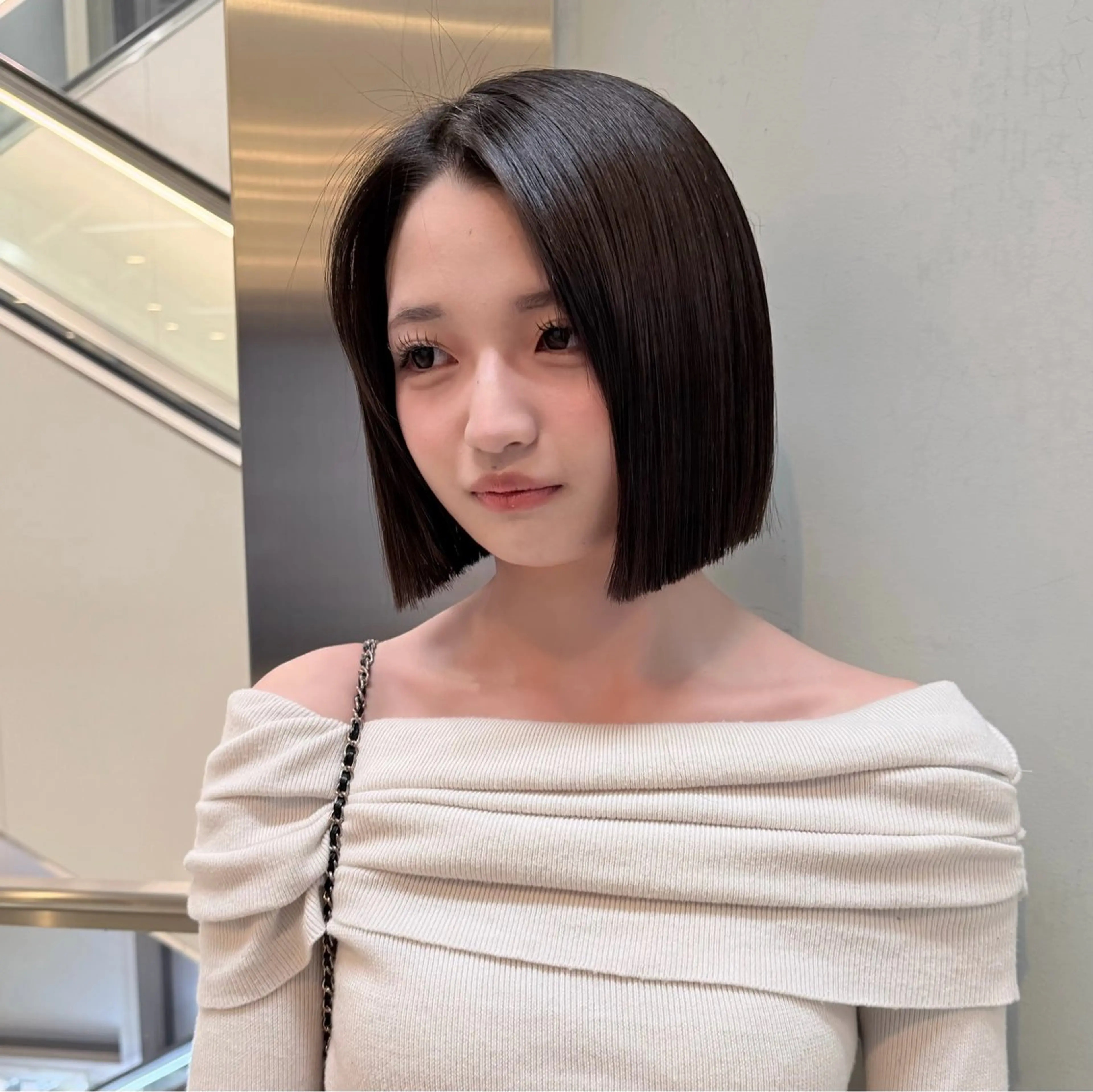 ショート 髪質改善 韓国風ヘア レイヤーカット 似合わせカット 縮毛矯正 'AXIS🪐 Rinのヘアスタイル