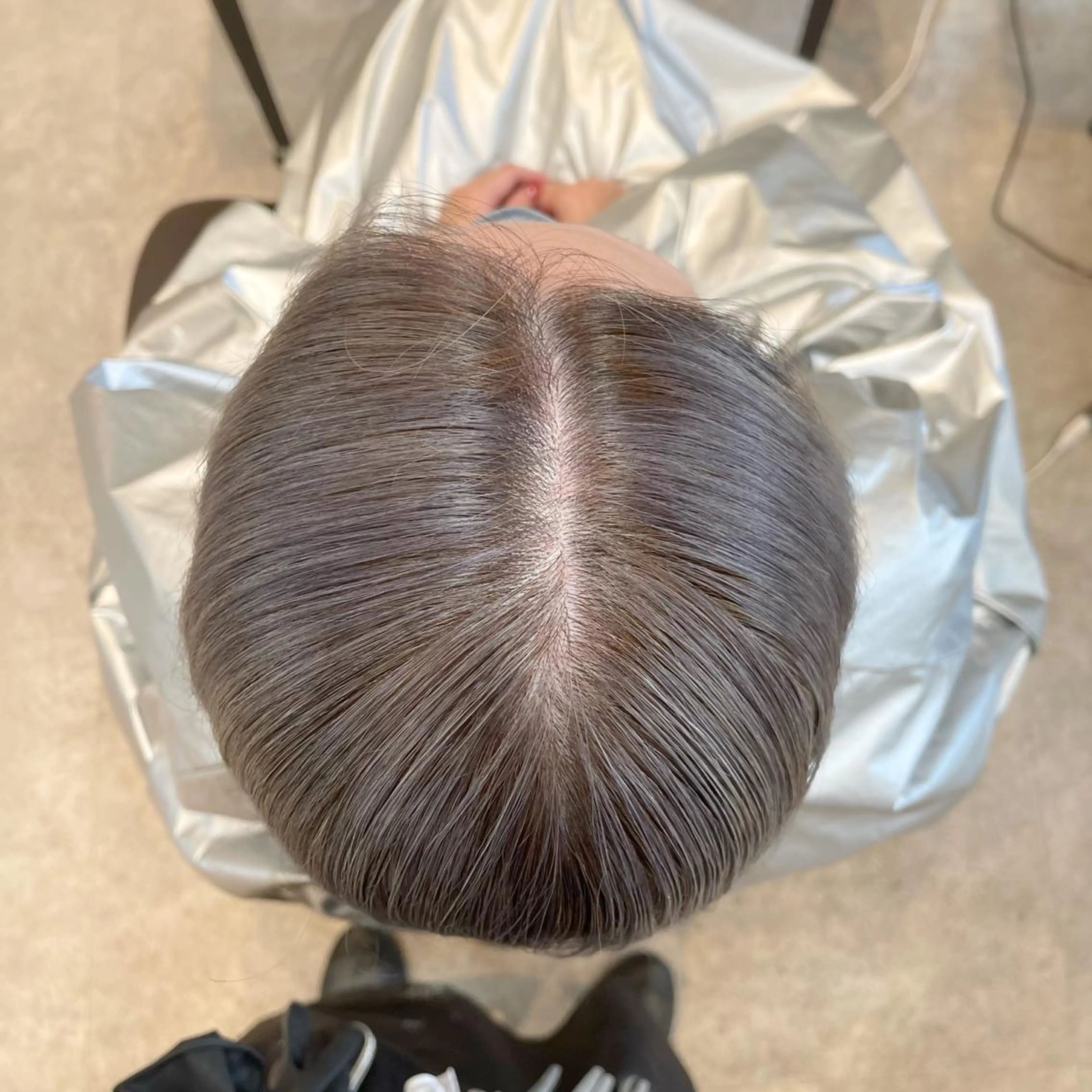 ショート カラー バレイヤージュ デザインカラー ハイライトカラー 外国人風カラー ハイライト カット ヘアカラー トリートメント アンドウ ユウ/ レイヤーカット/韓国のヘアスタイル