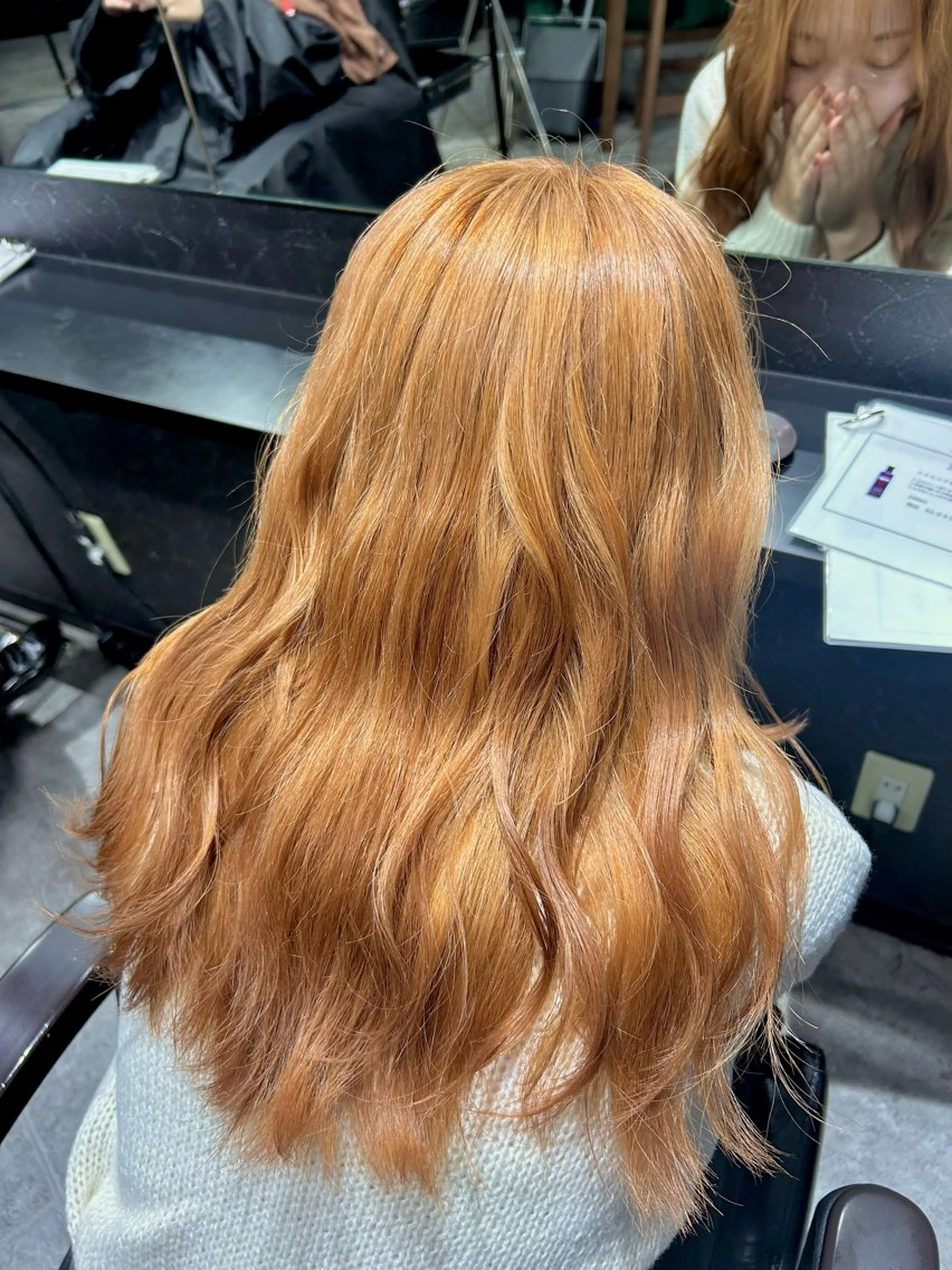 ロング カラー ヘアカラー トリートメント 💎透明感カラー💎 bAteAu あまねのヘアスタイル