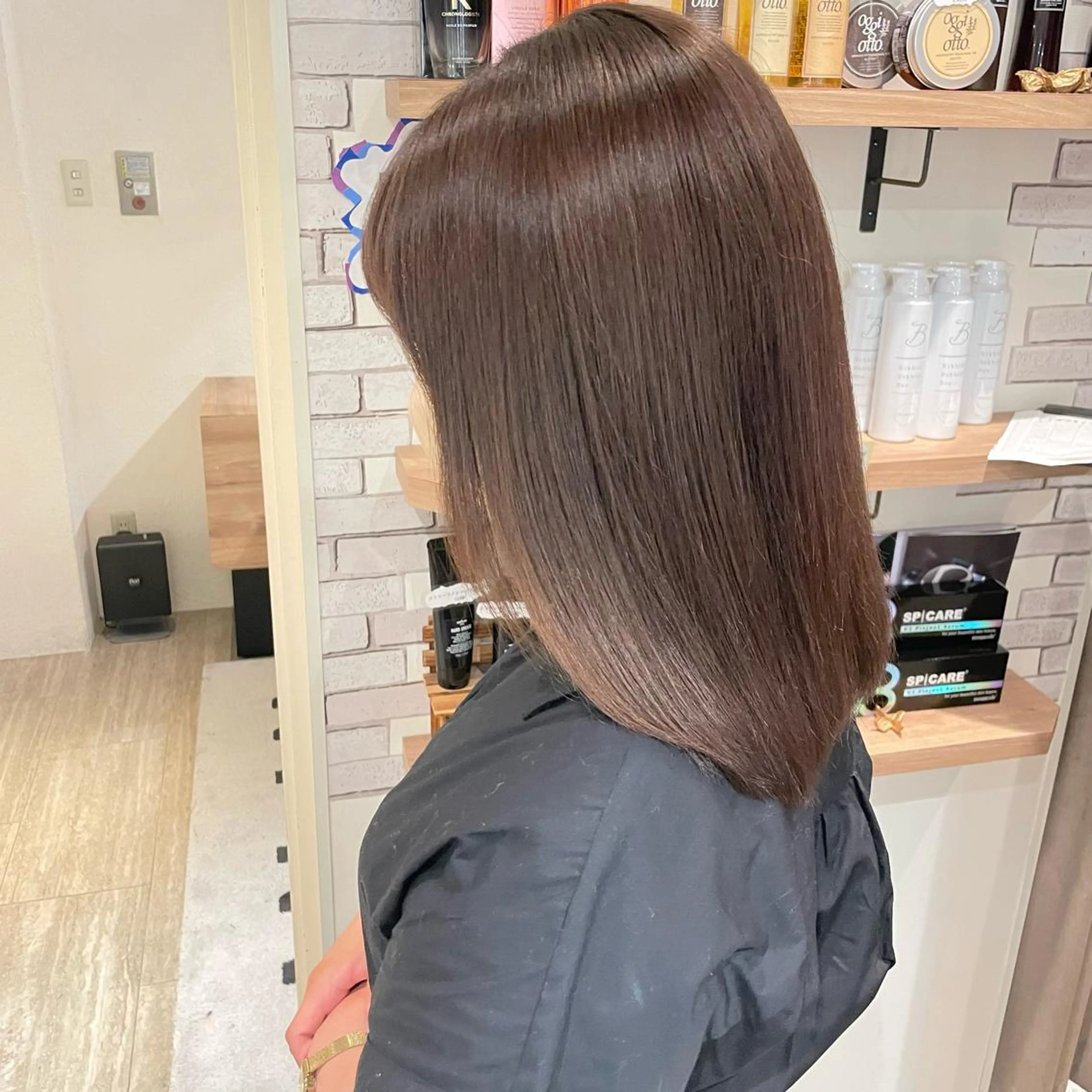 ミディアム カラー カット ヘアカラー 大人可愛い/レイヤー /ブリーチ/溝口誠二のヘアスタイル