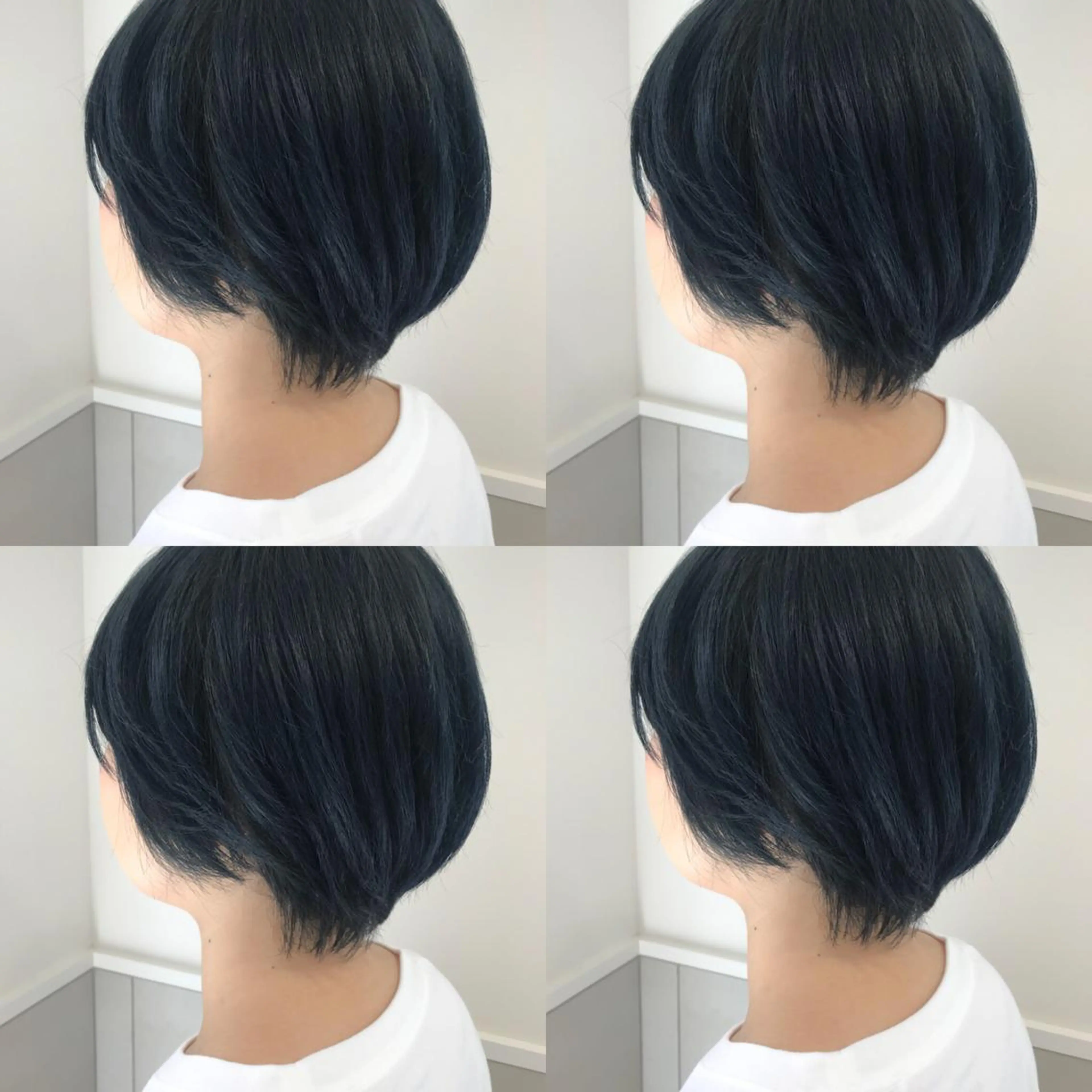 ショート カラー ブリーチ カット ヘアカラー 小栗 麻衣のヘアスタイル