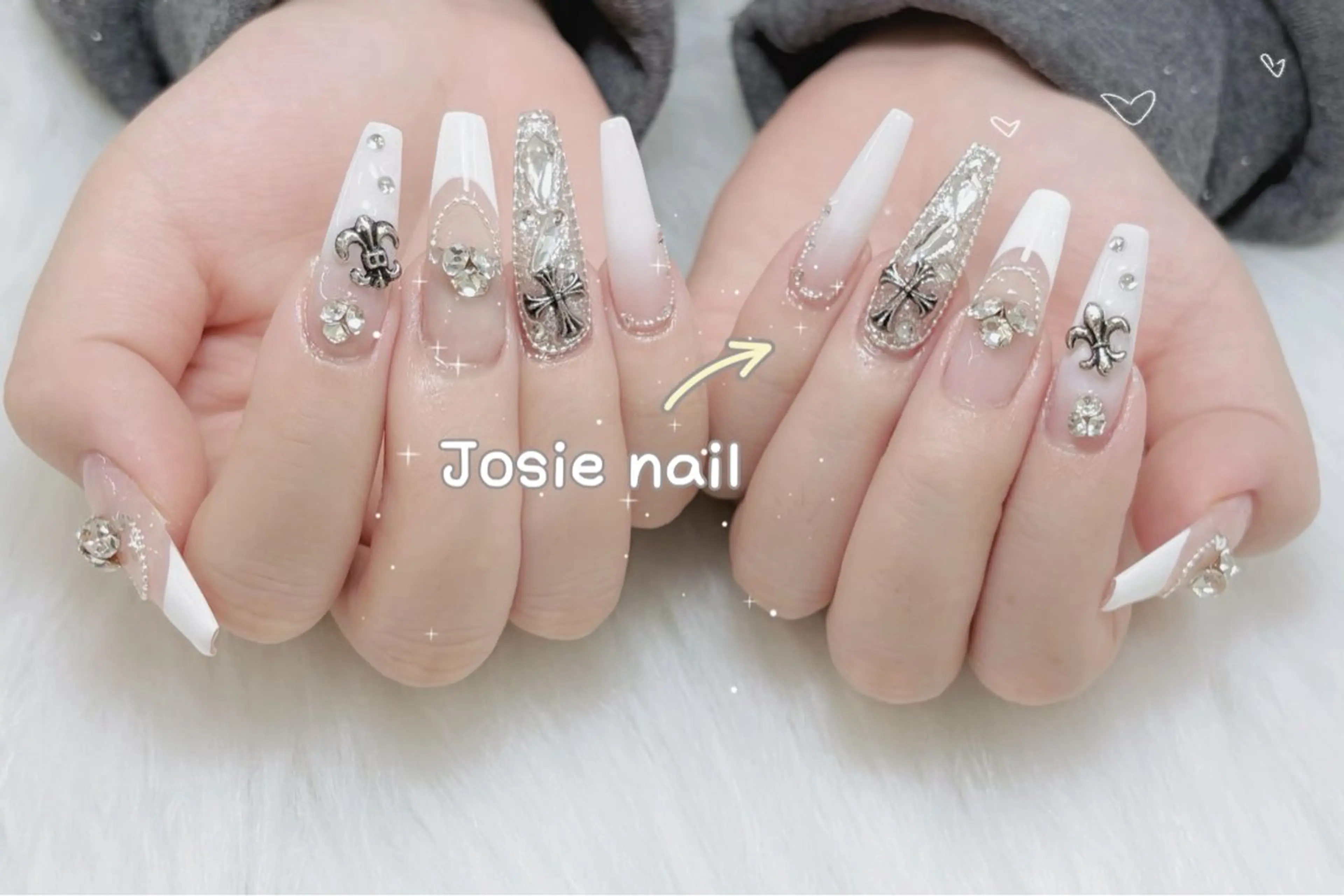 ネイル 長さ出し フレンチネイル グラデーション 春ネイル ハンドネイル YURI NAILのネイルデザイン