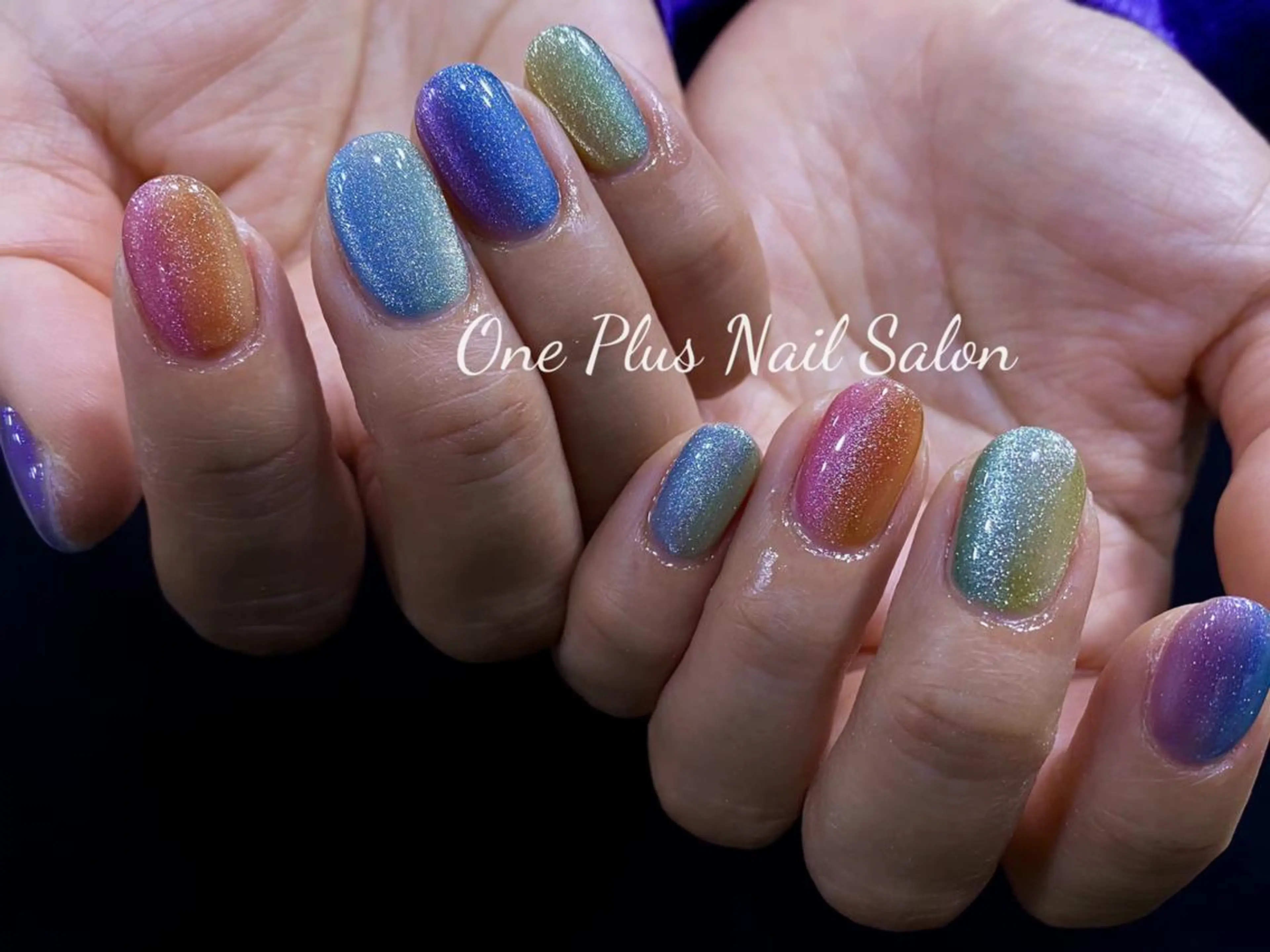 ネイル アートネイル 長さ出し ジェルネイル 持ち込み スカルプネイル One Plus Nail Salonのネイルデザイン