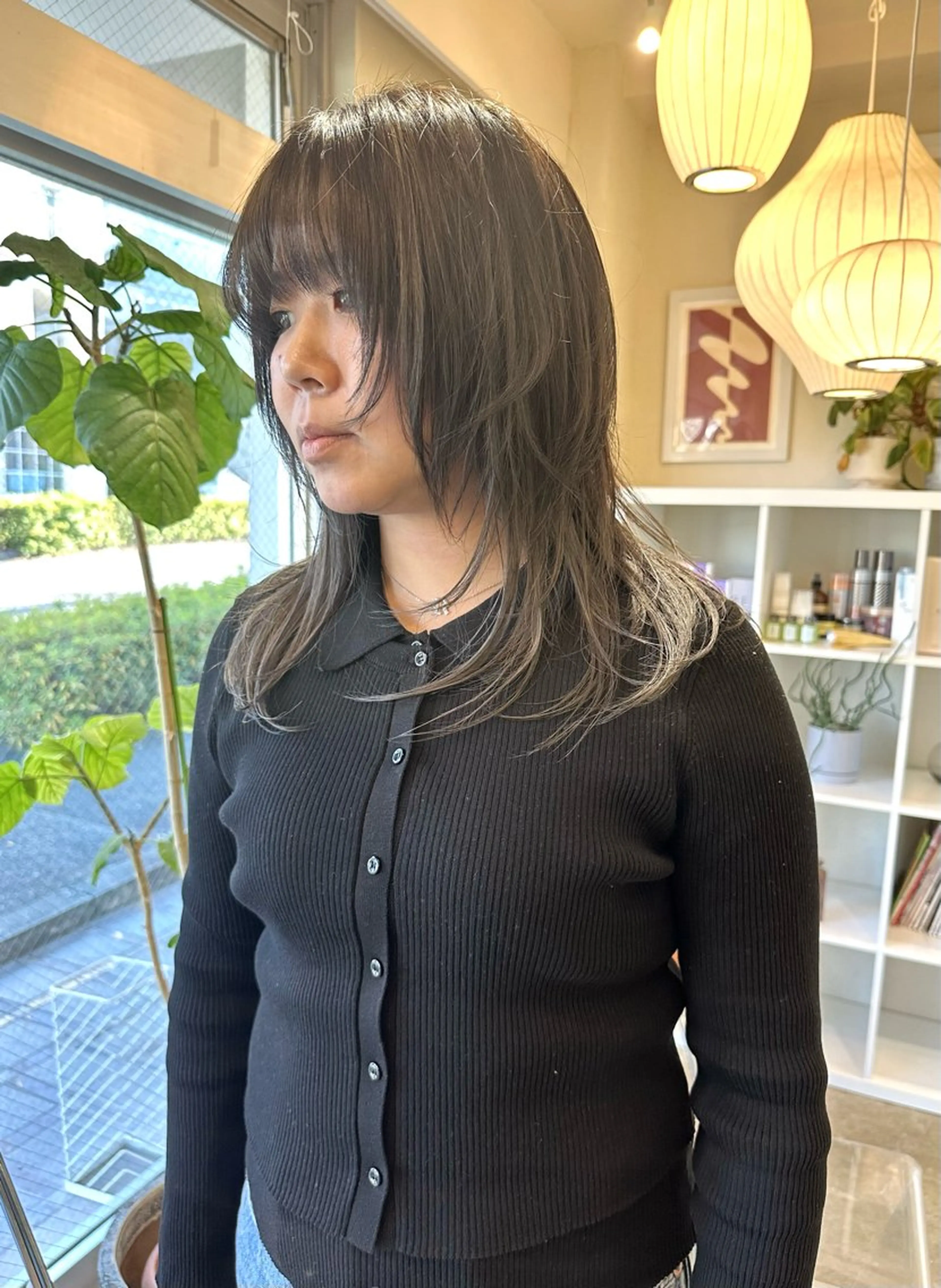 セミロング Sabby氏川洸希 パーマのヘアスタイル