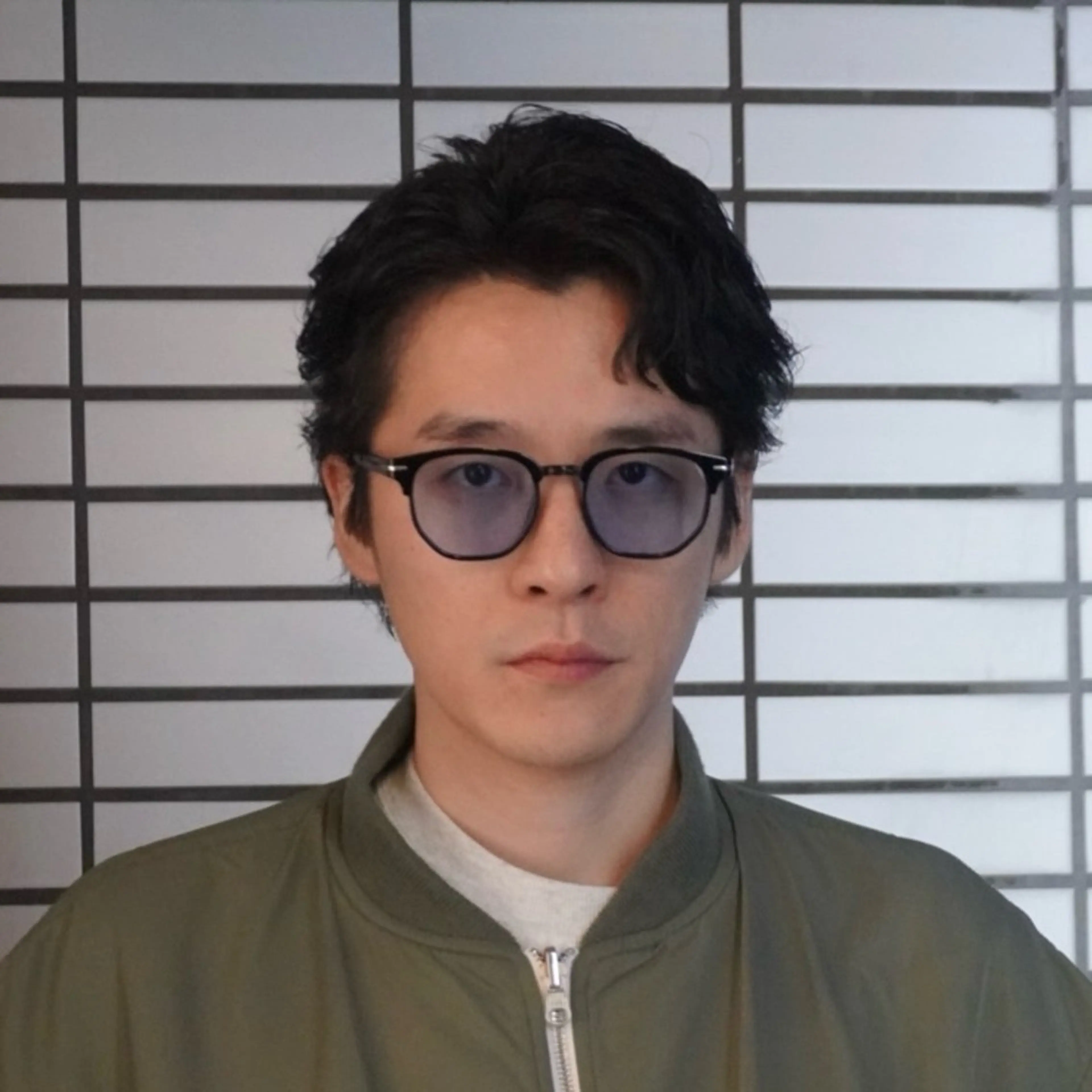 メンズ カット パーマ 毛流れヘア×眉 ワックス/RIKUのヘアスタイル