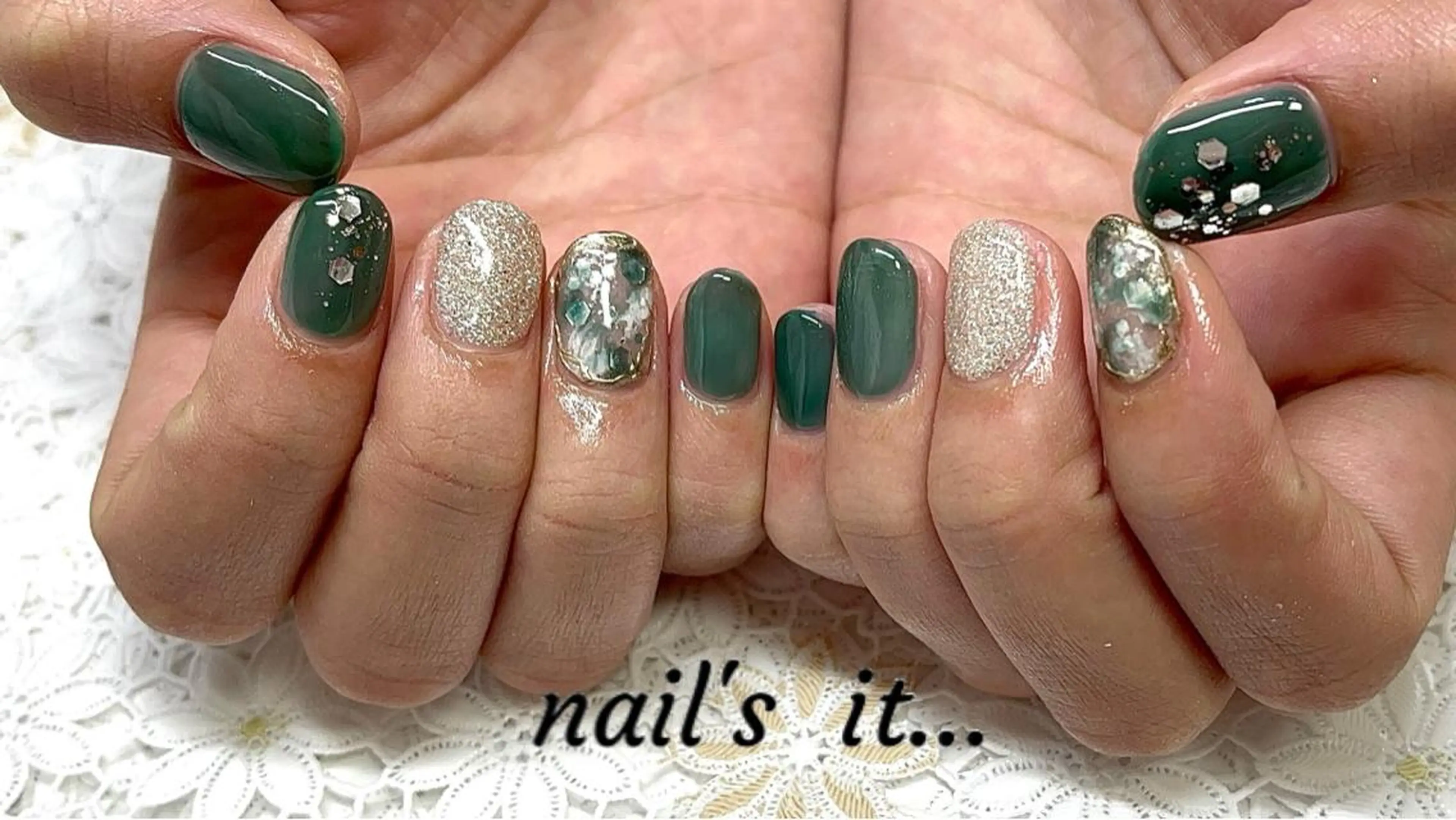 ネイル ジェルネイル 韓国ネイル パラジェル ハンドネイル nails' it...のネイルデザイン