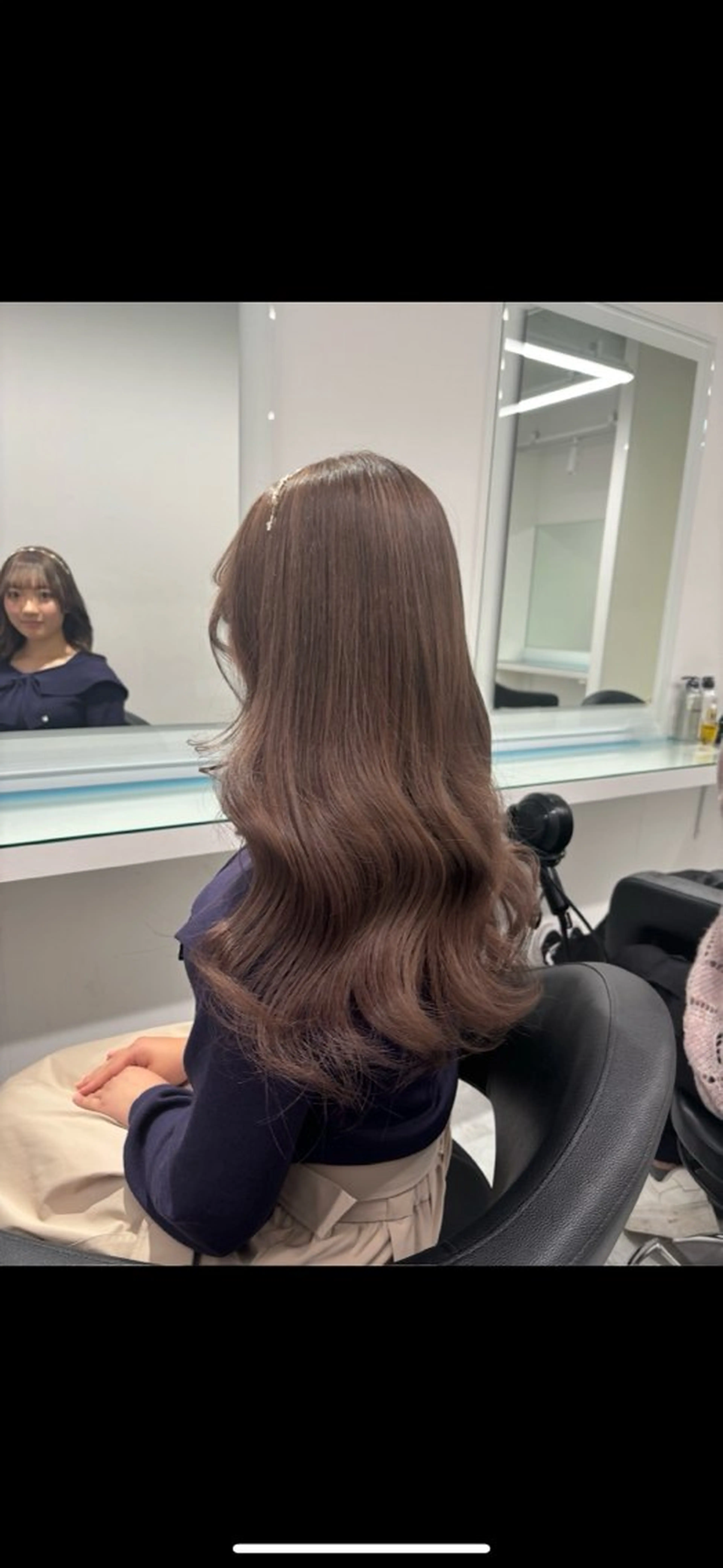 ロング カラー ヘアカラー トリートメント 💖ミルクティー💖 あかり💖のヘアスタイル