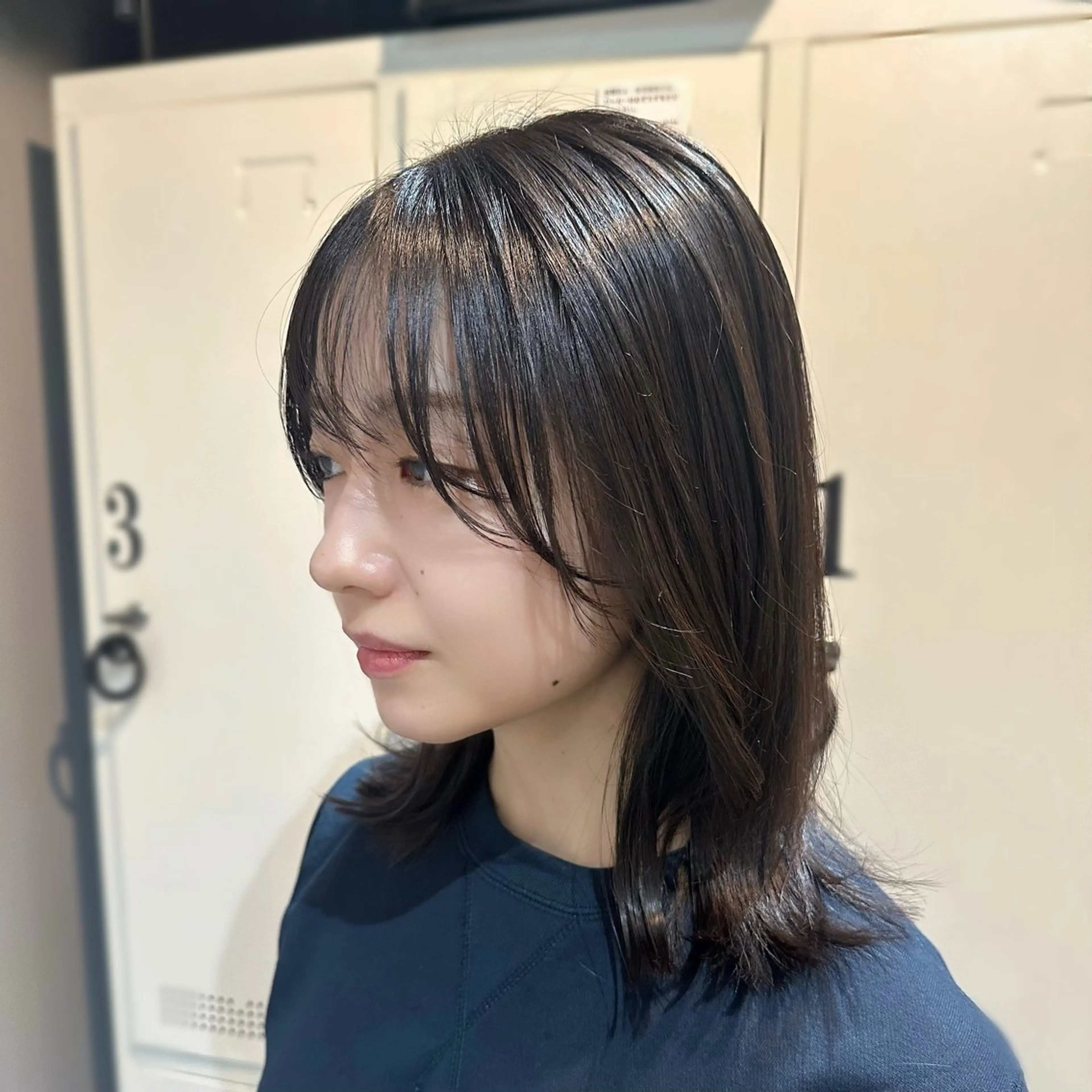 ミディアム カラー ヘアアレンジ 縮毛矯正+モテカラー 🎀✨MIHOのヘアスタイル