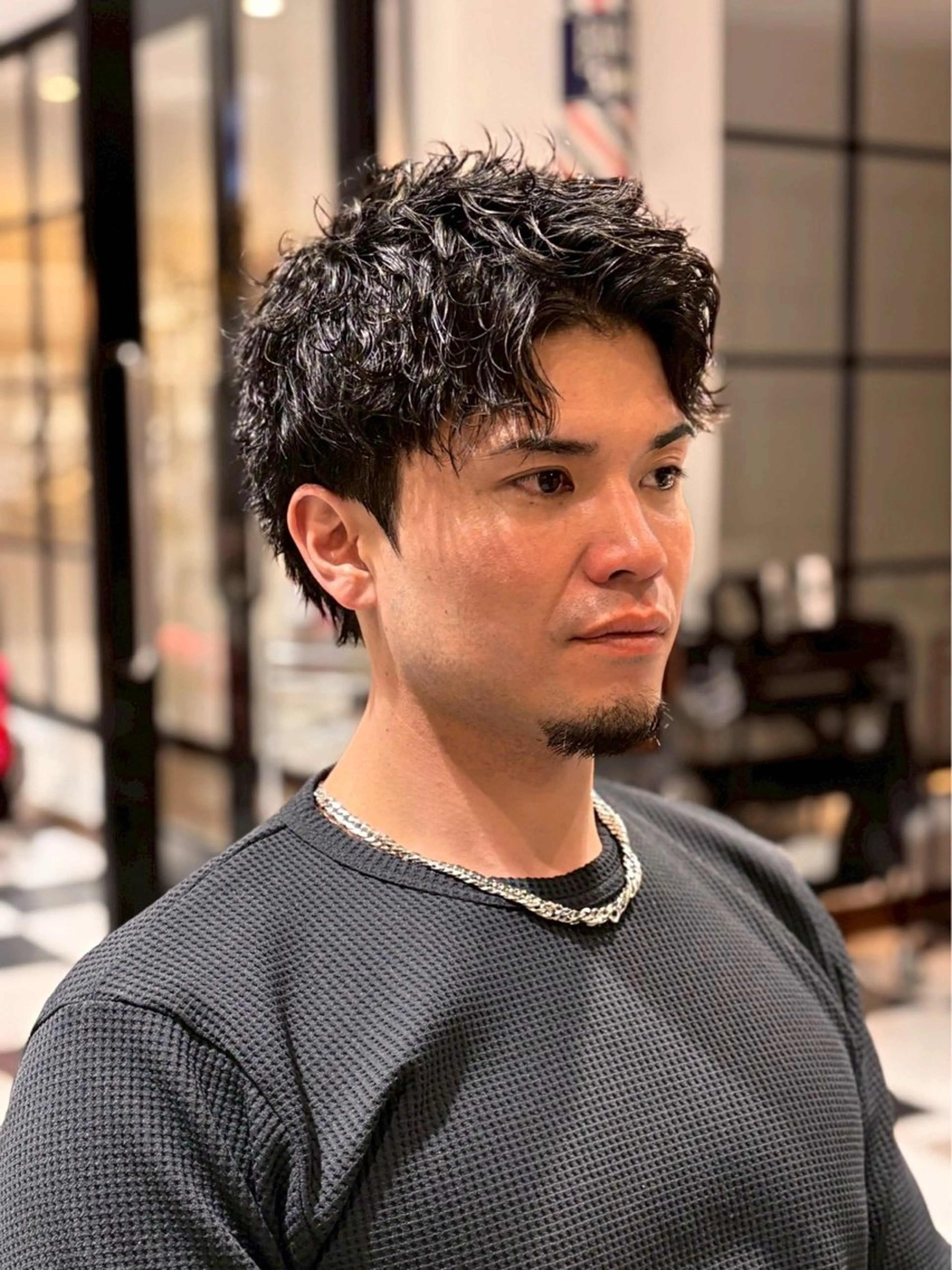 ショート パーマ メンズ 榊原 貫太のヘアスタイル