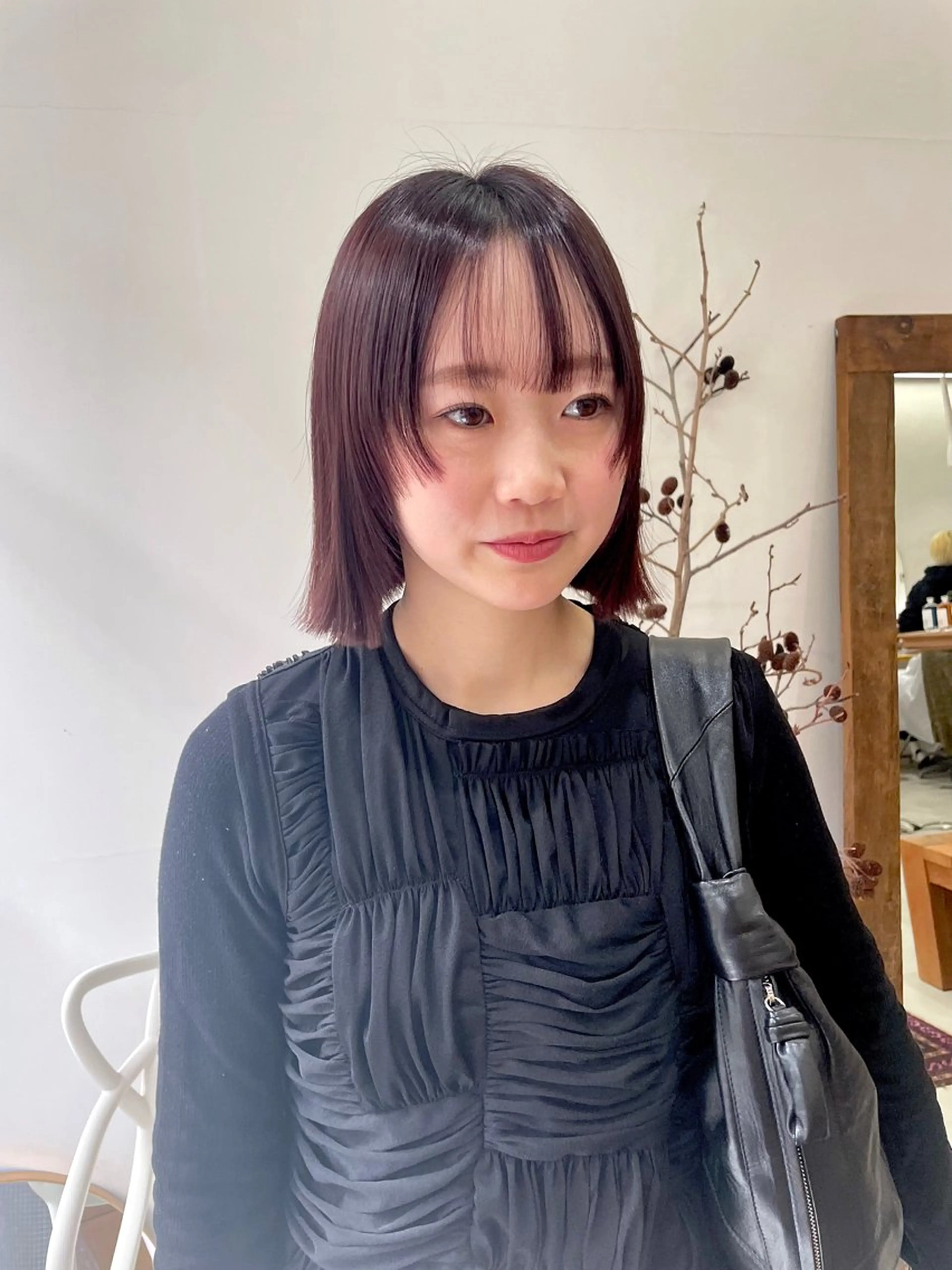 ミディアム カラー パーマ ヘアアレンジ メンズ ラベンダーカラー tatsumi/ボブ ウルフ/レイヤーのヘアスタイル