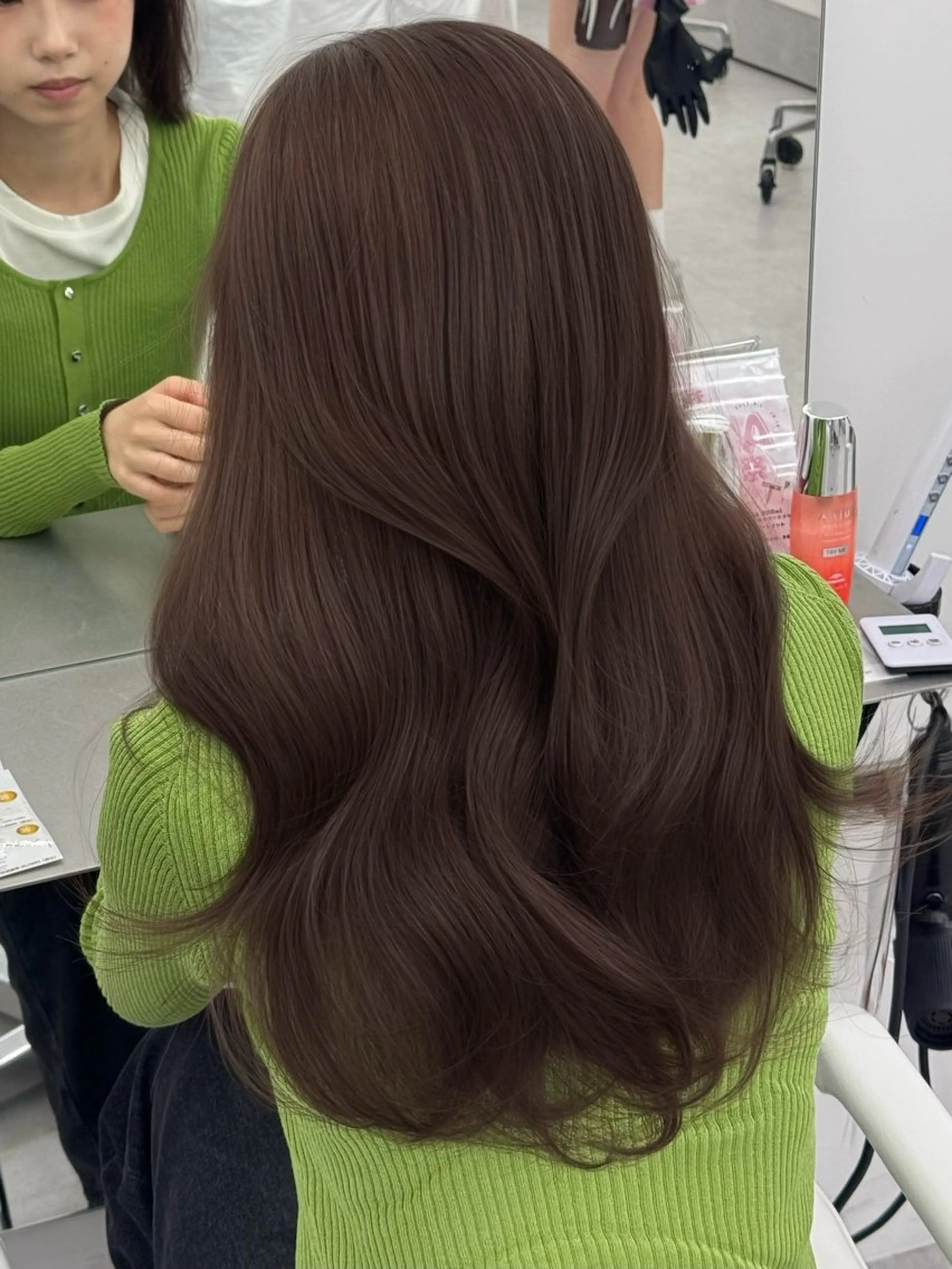 ロング カラー カット ヘアカラー トリートメント 韓国ヘア 紗希 🦋のヘアスタイル