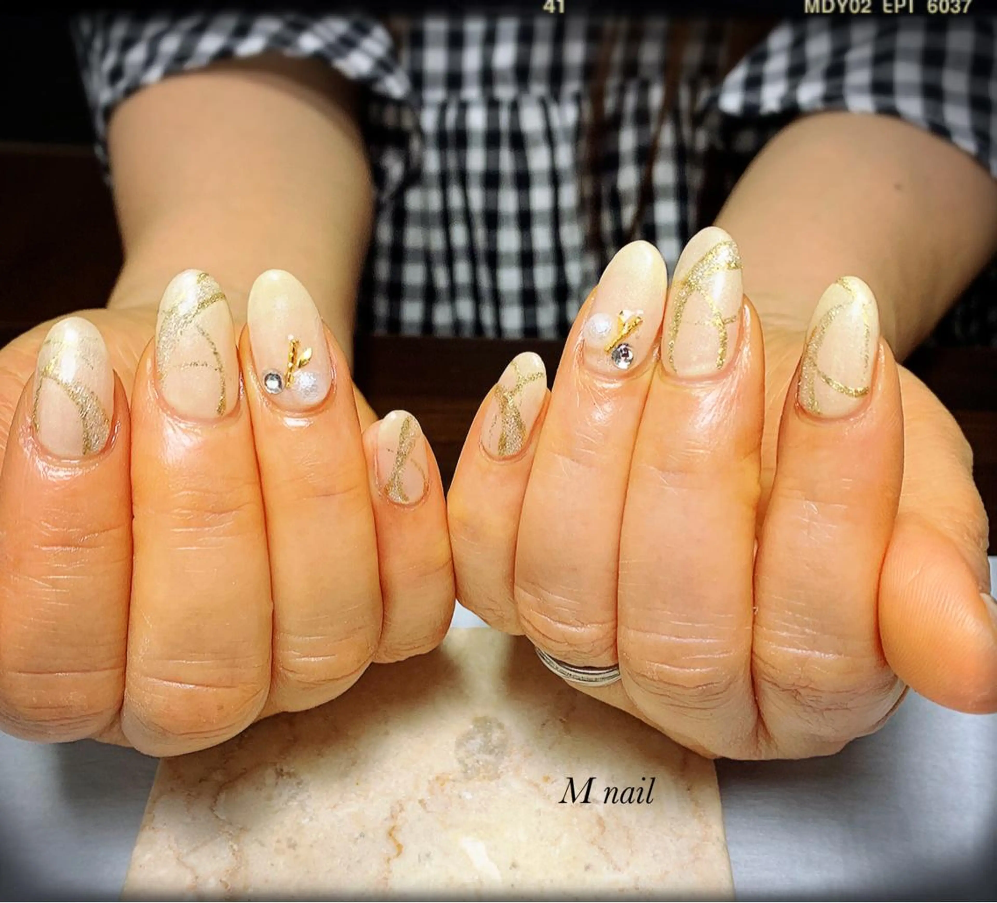 ネイル 長さ出し ジェルネイル スカルプネイル M nail 市原市ちはら台のネイルデザイン