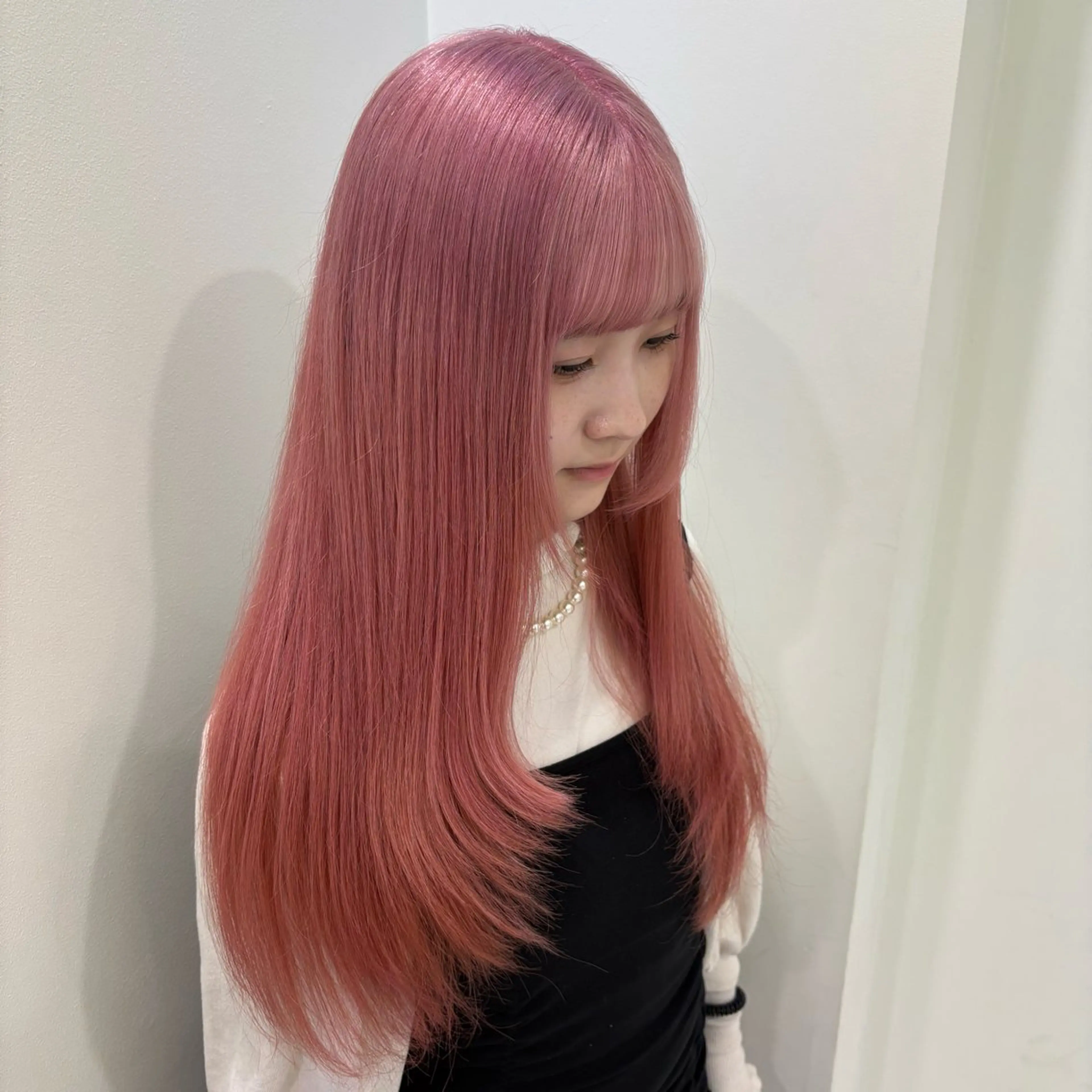 カラー ヘアカラー トリートメント akari🎀🤍 ガーリーstyleのヘアスタイル