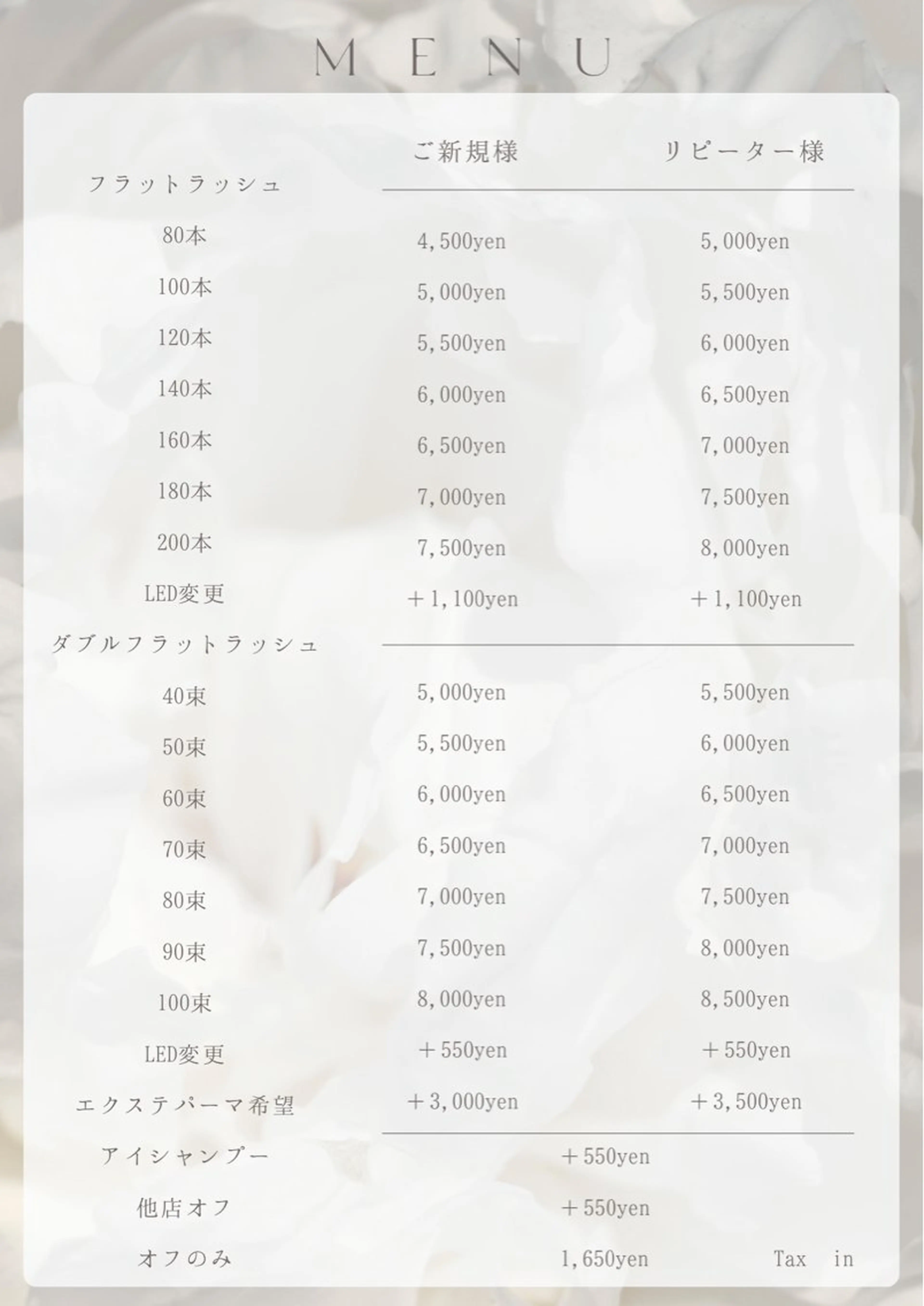 マツエク・マツパ 直井 望のマツエク・マツパデザイン