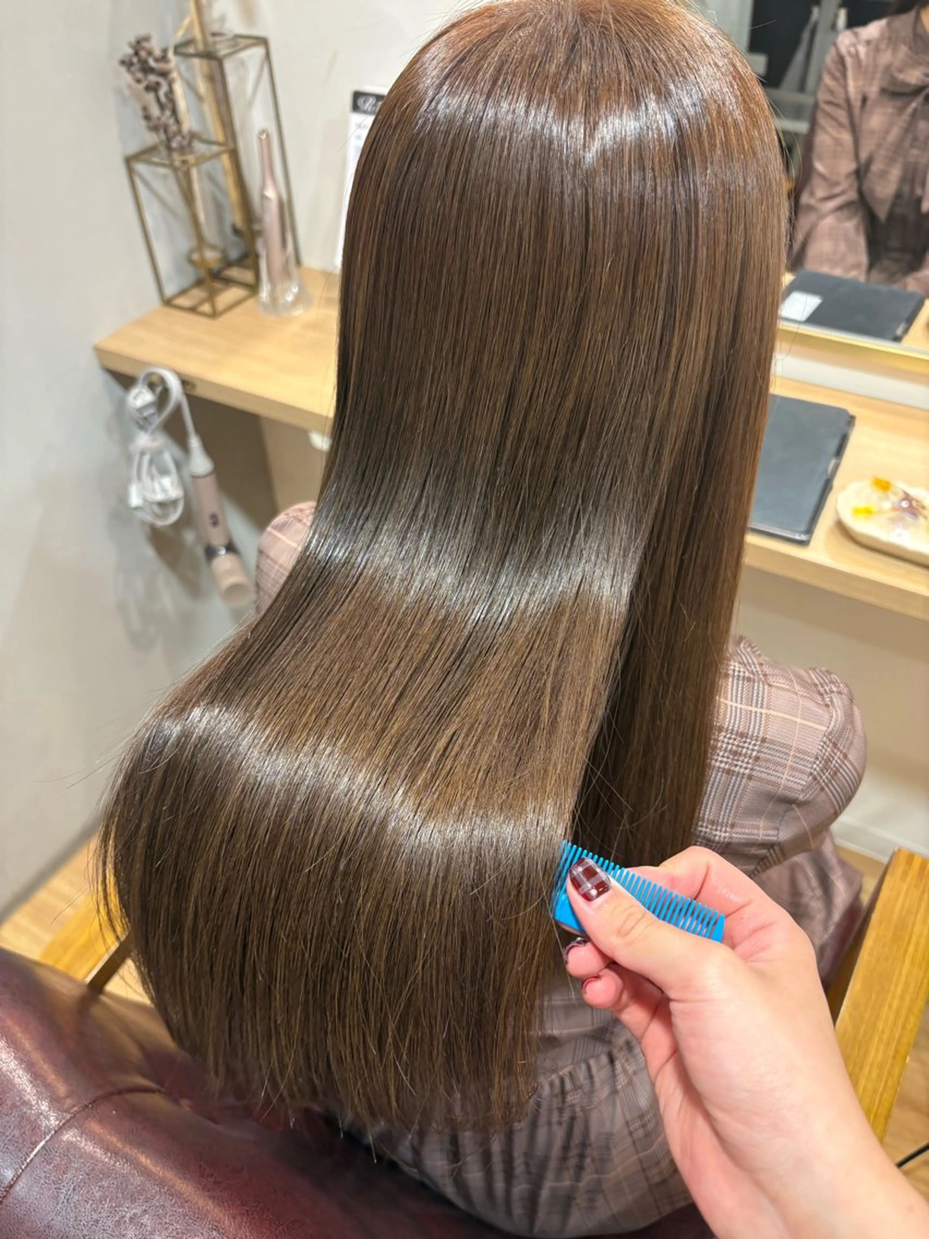 ロング カラー カット ヘアカラー akane/ 縮毛矯正/暖色のヘアスタイル