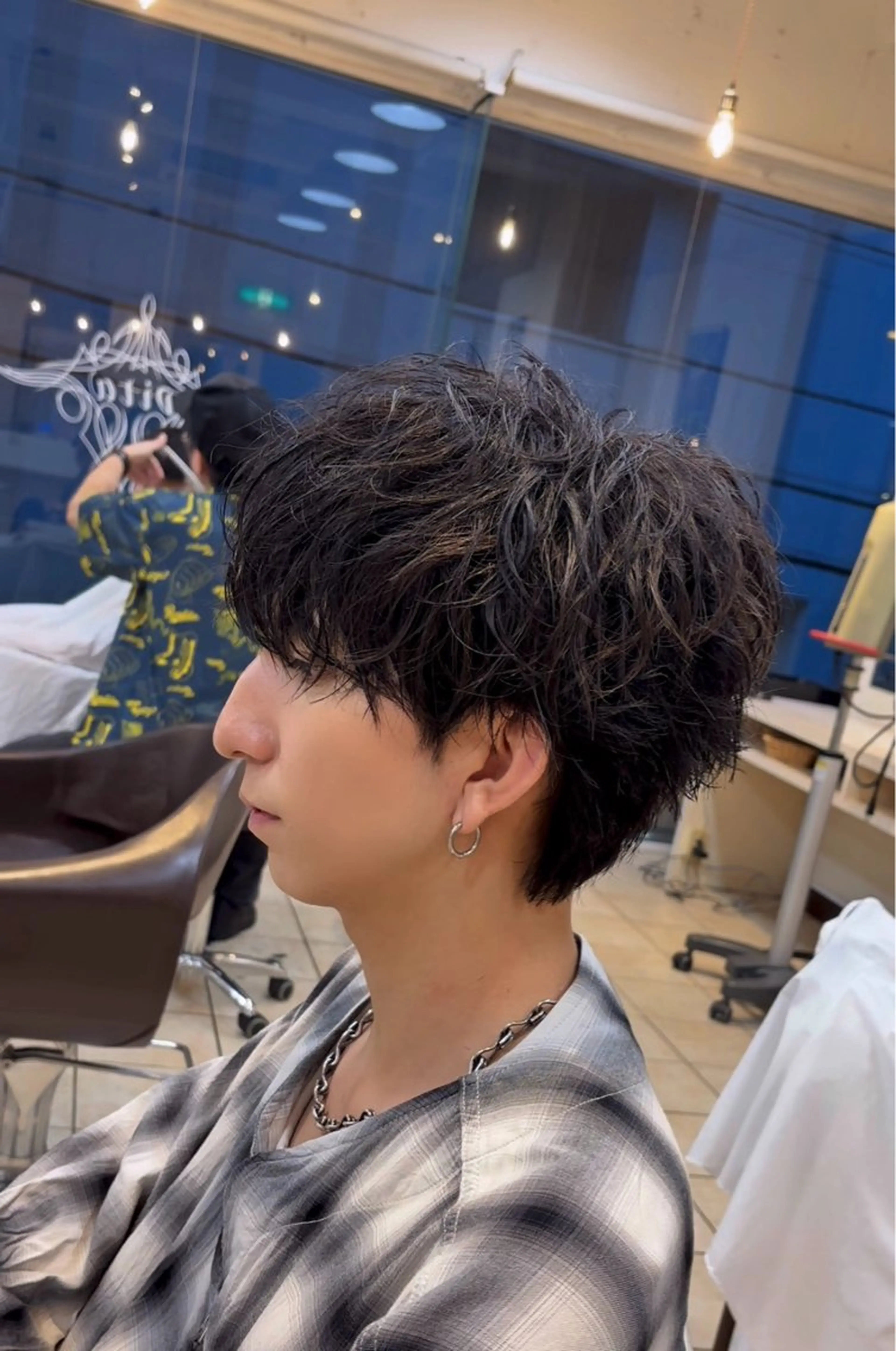 ショート パーマ メンズ マッシュ メンズパーマ ショートヘア カット パーマ 大宮メンズパーマ/ シャドウパーマ/瑞月のヘアスタイル