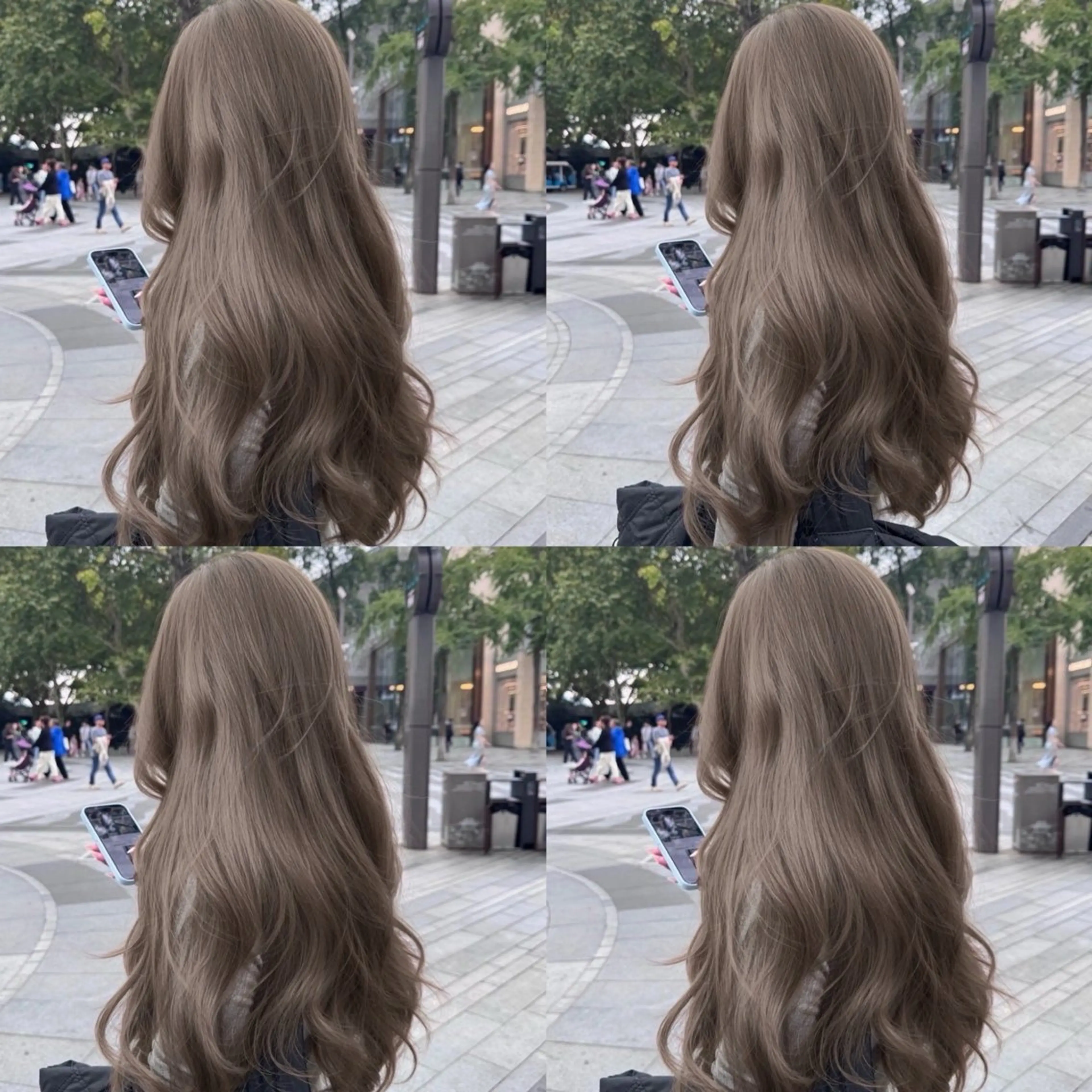 ミディアム ヘアカラー トリートメント ヘッドスパ 透明感♡グレージュ ♡ミルクティー♡のヘアスタイル