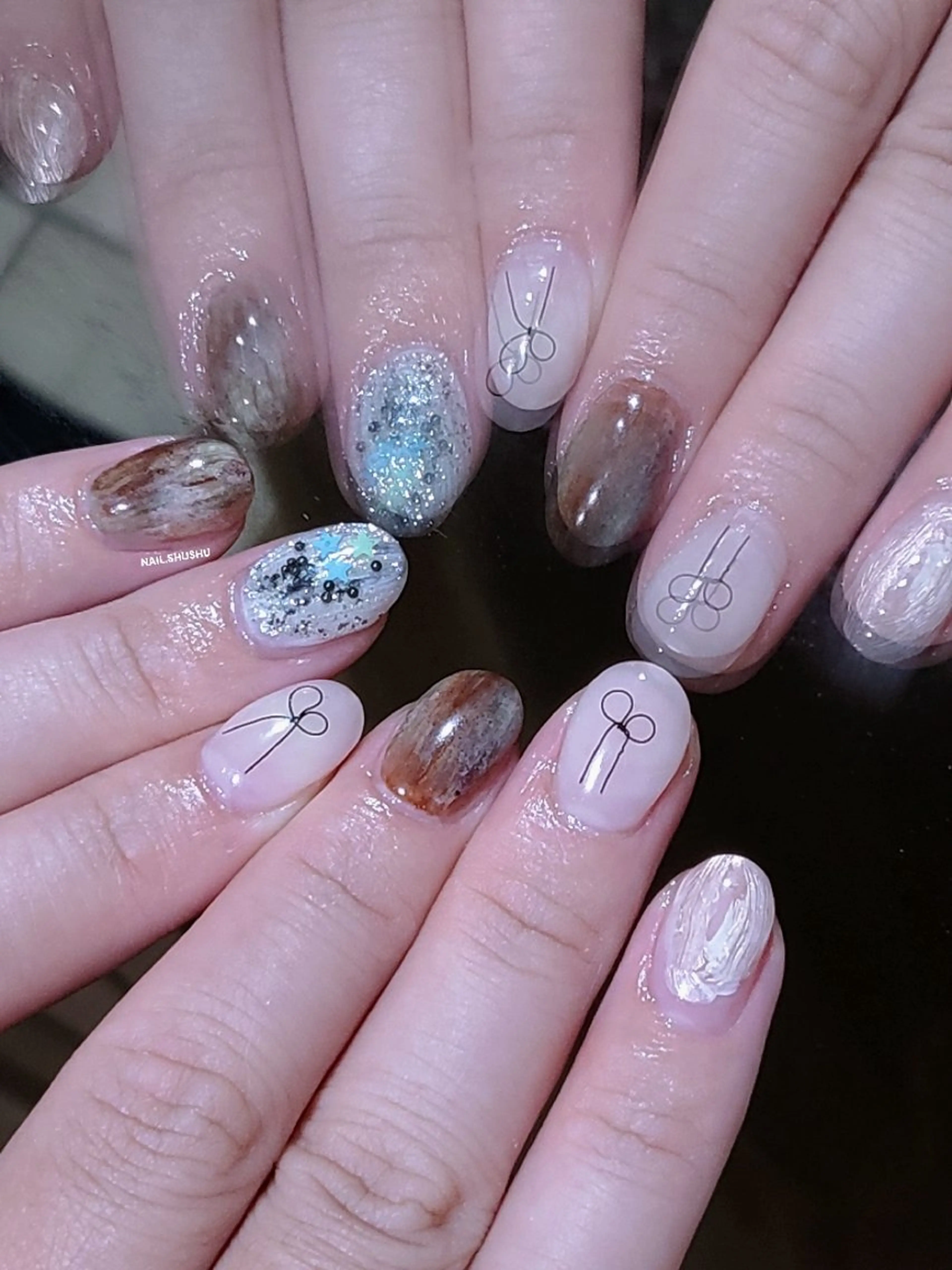 ネイル 3dパーツ/流行り 👧shushu❤️のネイルデザイン