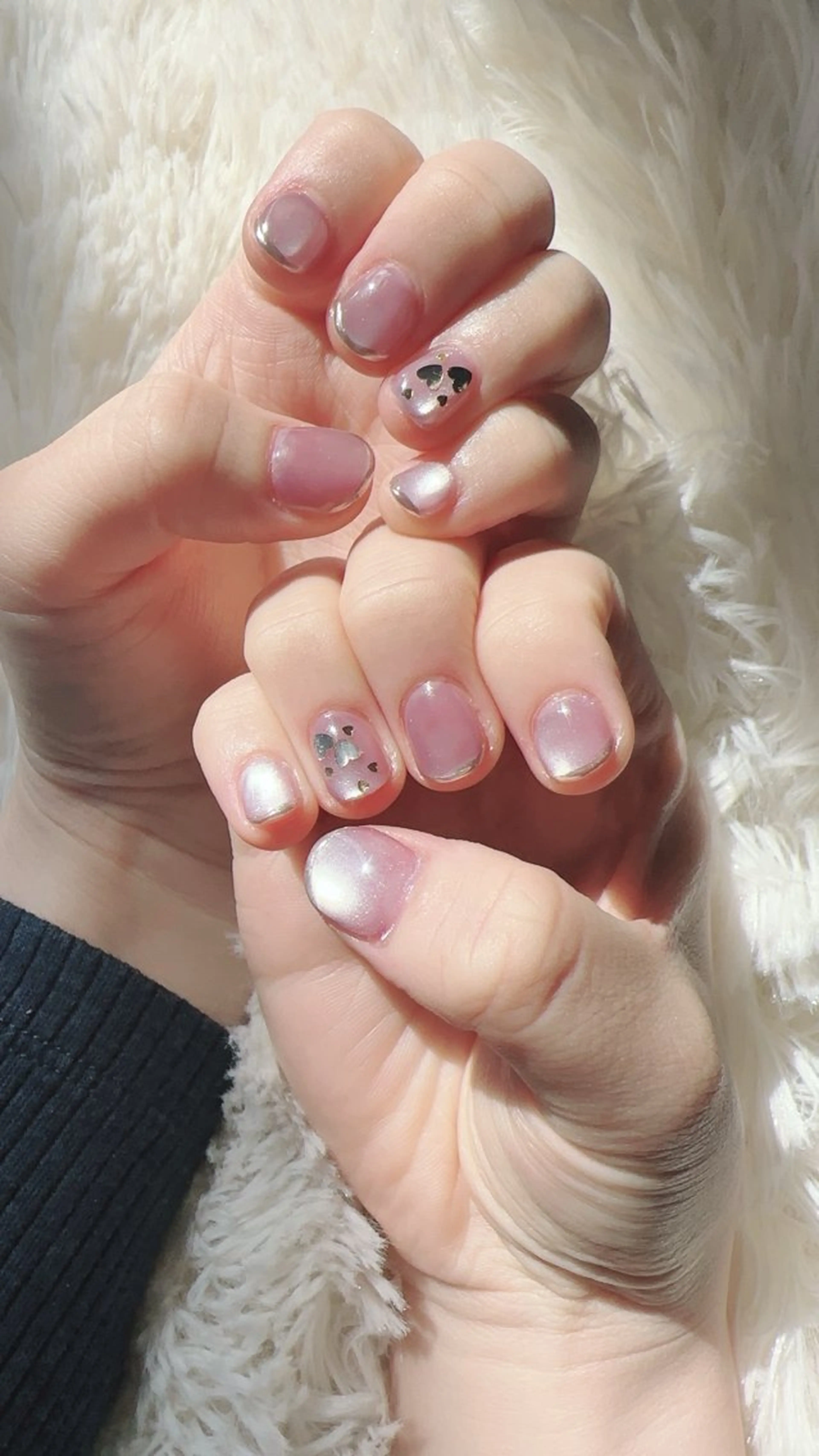 ネイル ハート マグネットネイル ハンドネイル tomo ♡のネイルデザイン