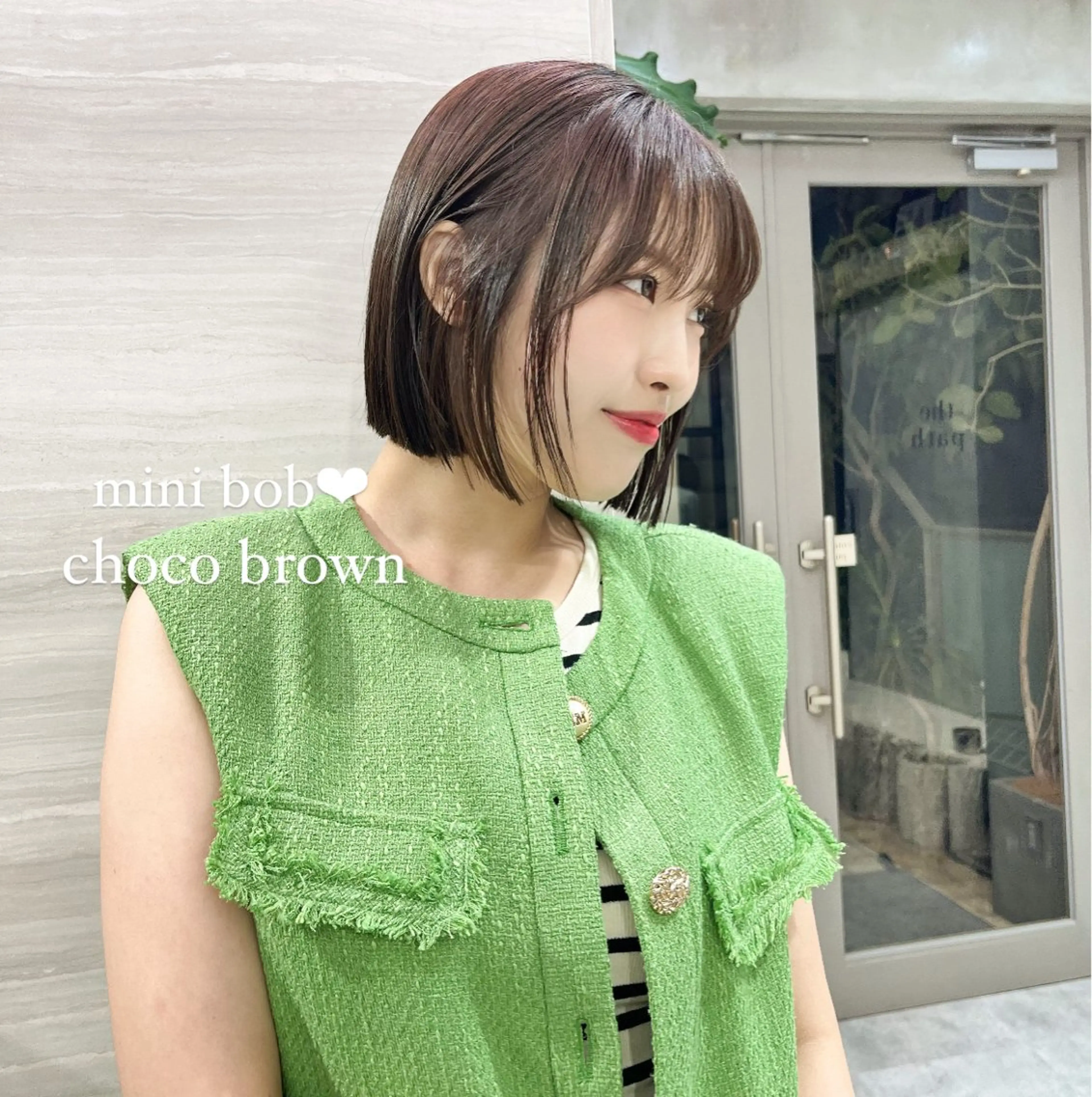 ロング カラー ブラウンカラー ボブ ロング カット ヘアカラー トリートメント ナツミ/透明感カラー /酸性縮毛矯正のヘアスタイル