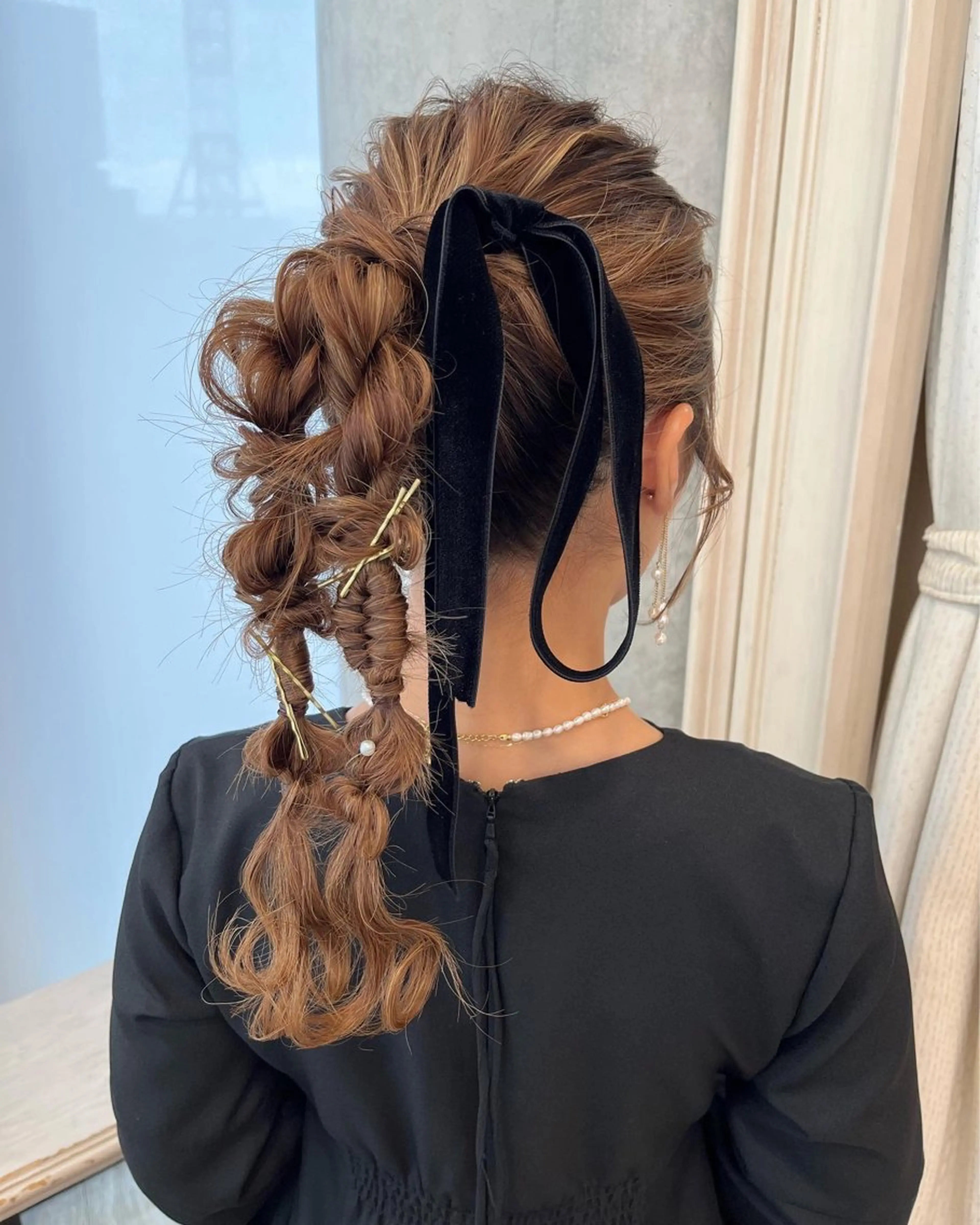 ヘアアレンジ 結婚式・ブライダル ヘアセット サソウ ユリエ🥥のヘアスタイル