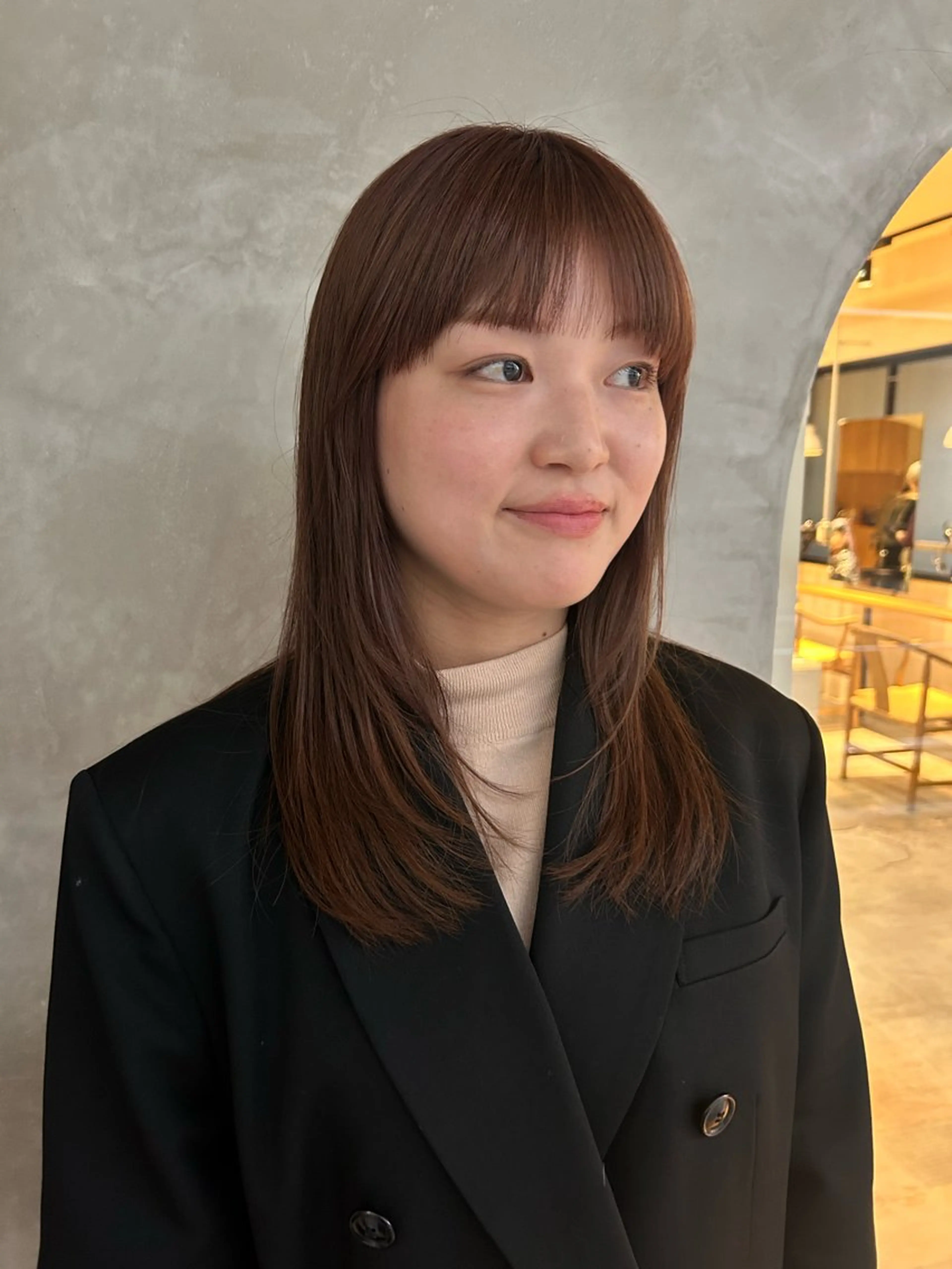 セミロング カラー カット ヘアカラー トリートメント デザインカット/ パーマ/nanaのヘアスタイル