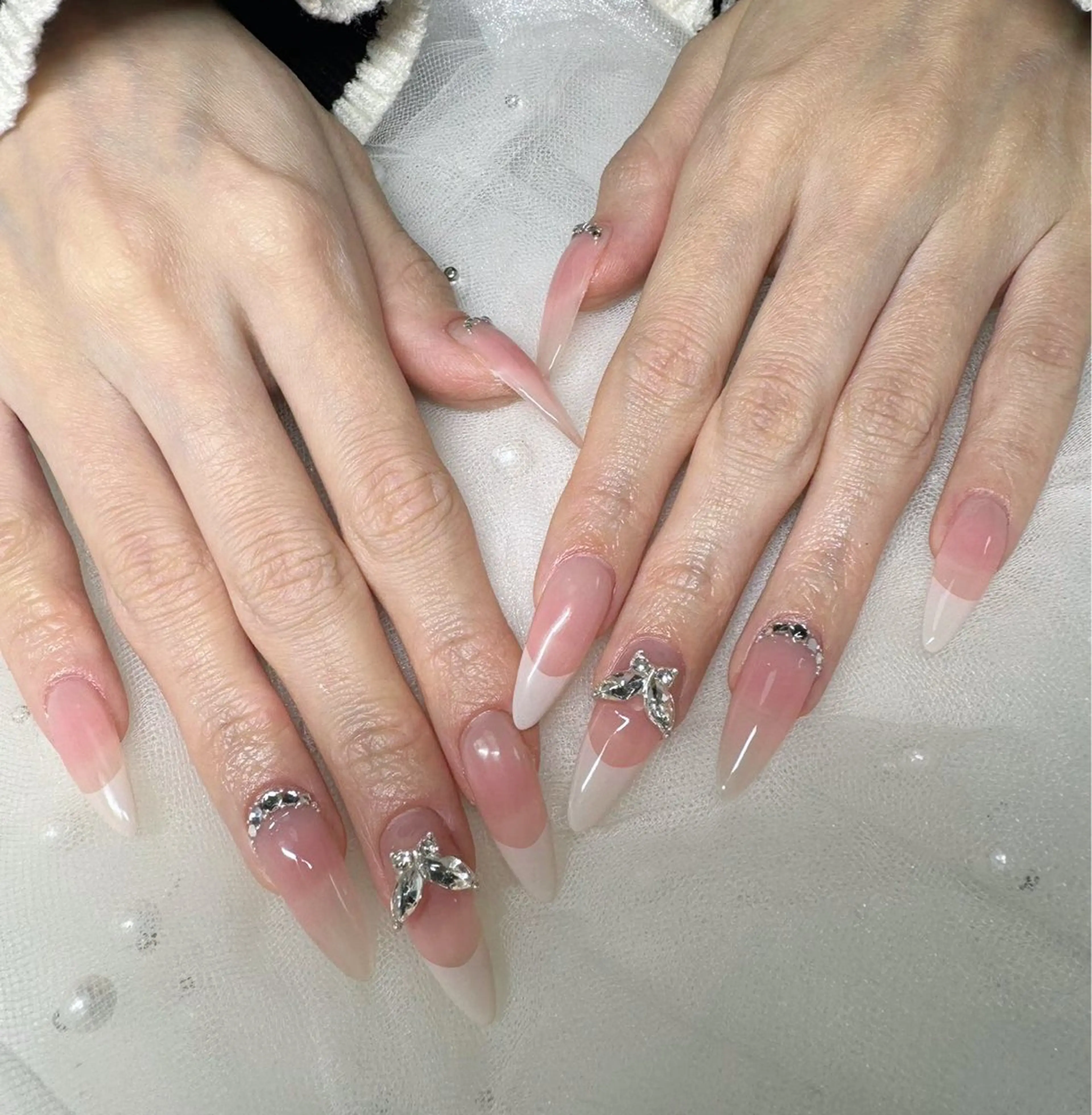 150分チップ+ジェル長さだし持ち込みデザインの写真