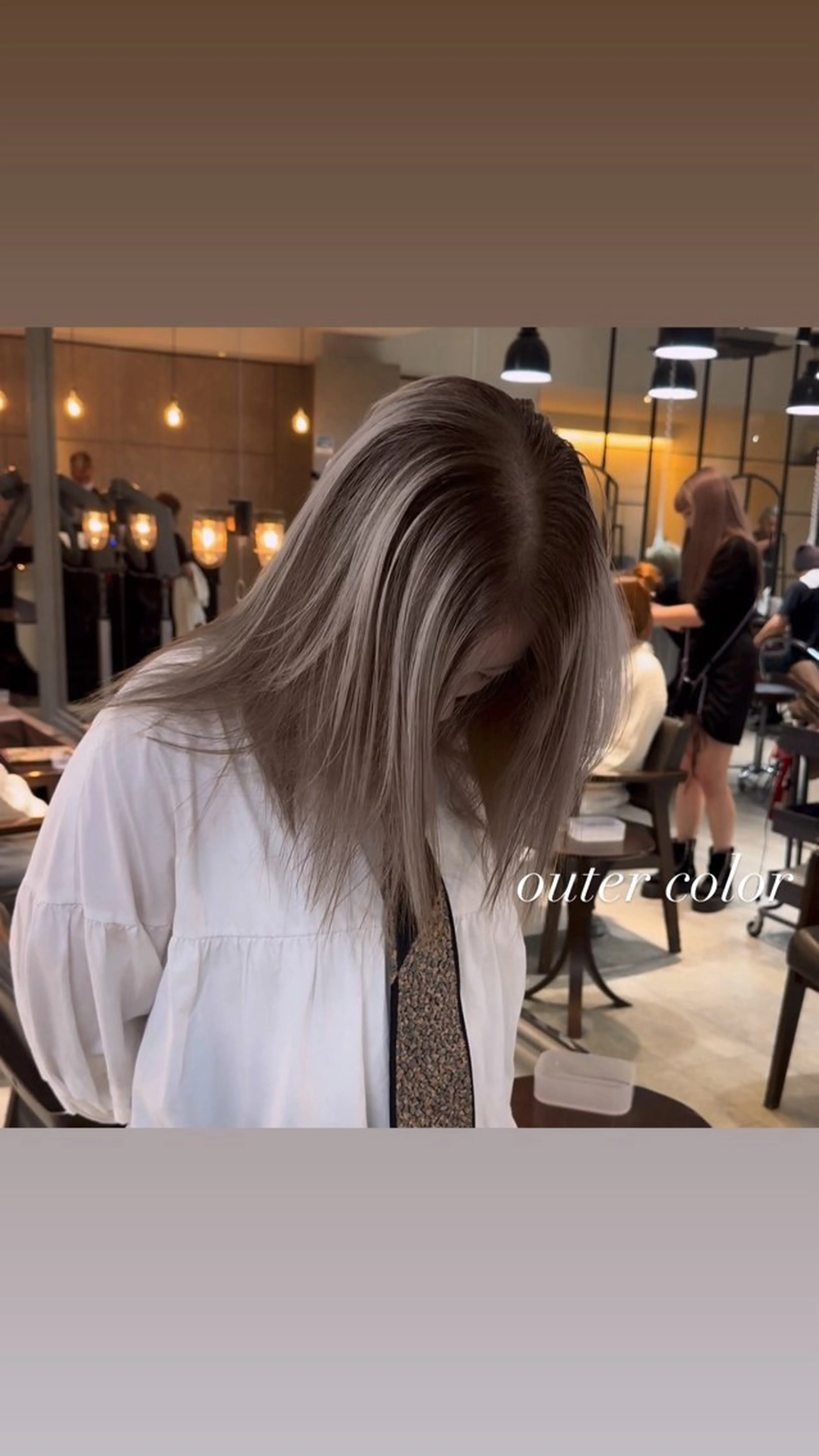 セミロング カラー カット ヘアカラー トリートメント ヘアセット 💜ハイトーン💛 マジカルかいちゃんのヘアスタイル