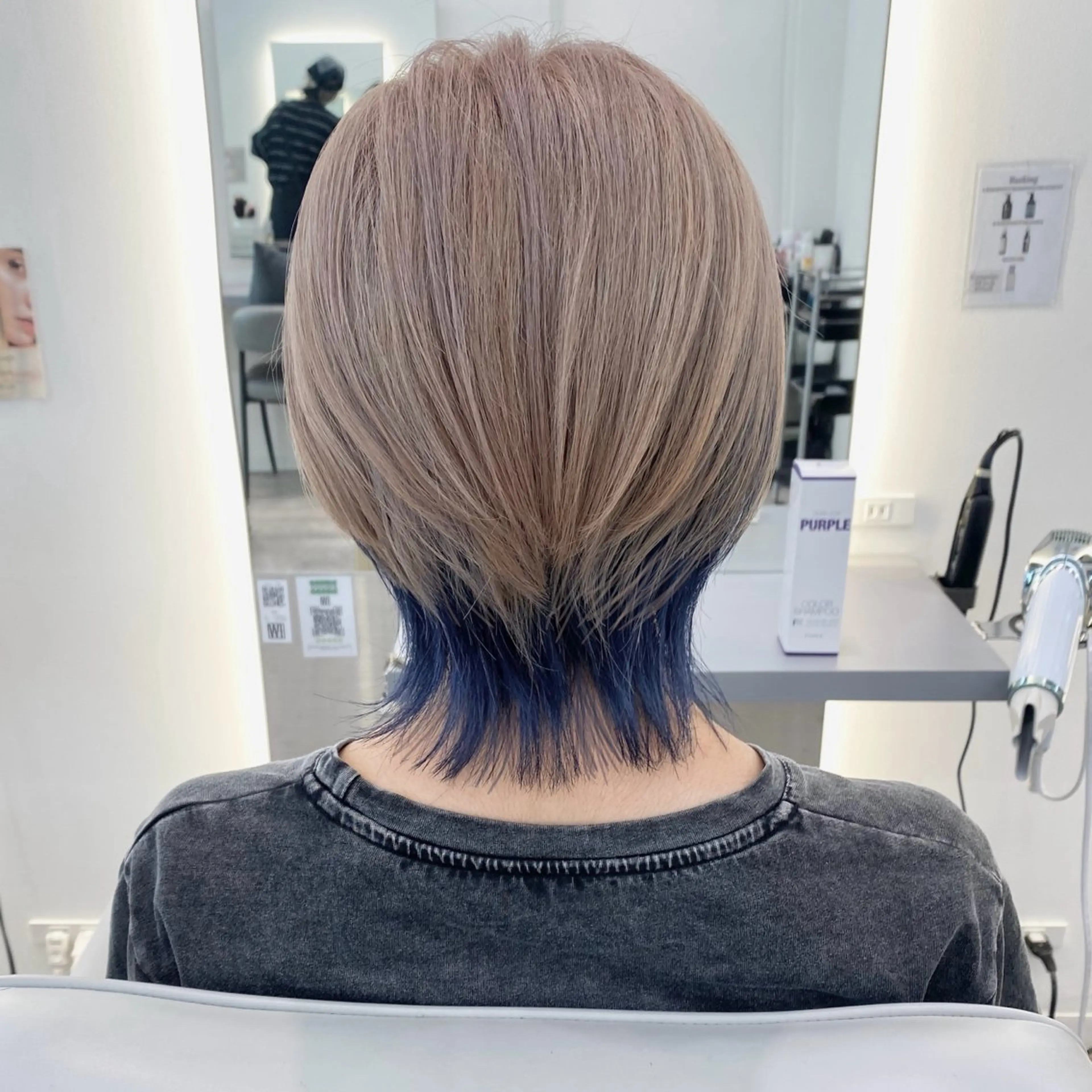 ショート ウルフカット カット ヘアカラー ウルフカット /ブリーチayamiのヘアスタイル