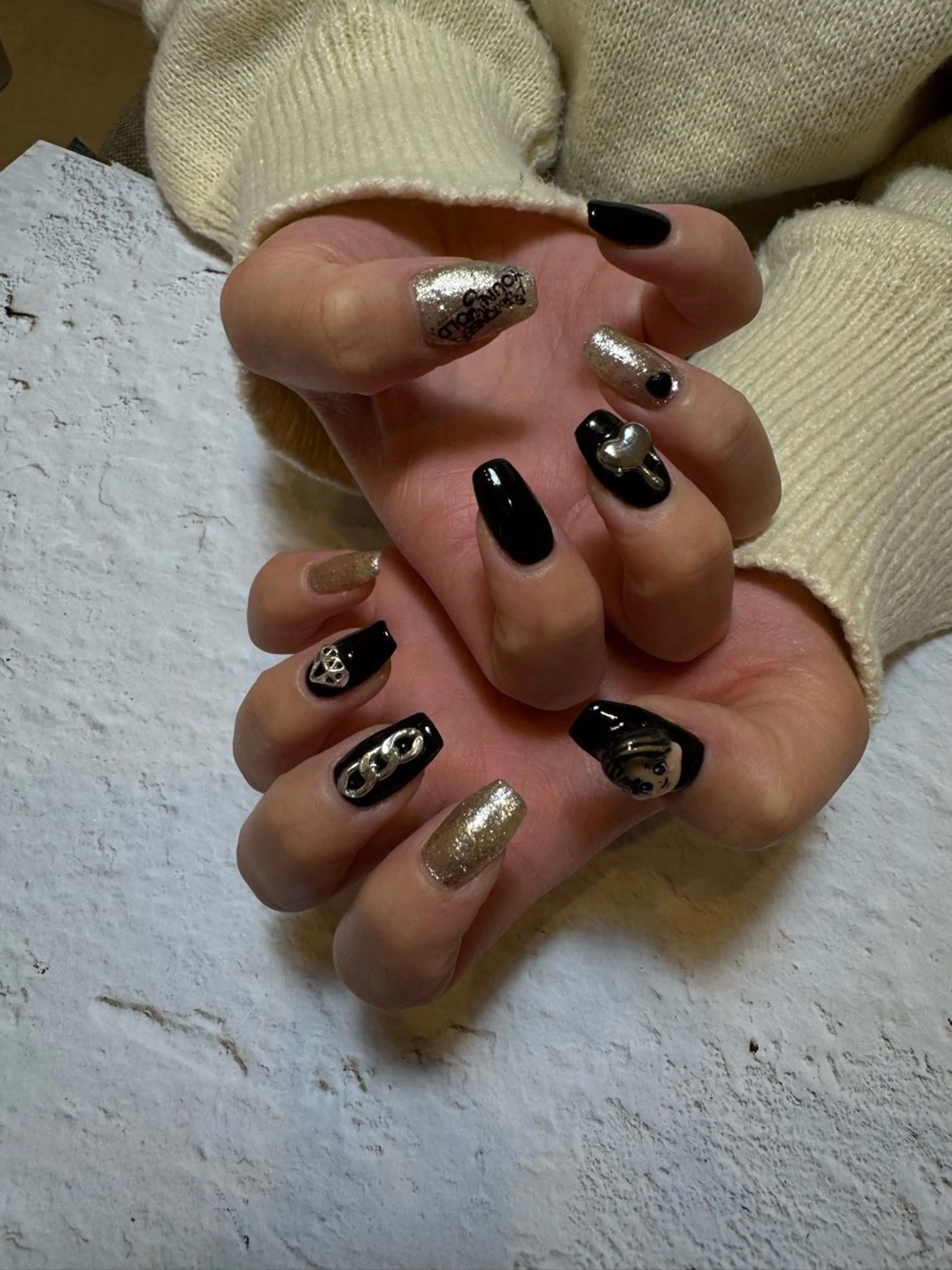 ネイル 持ち込み ハンドネイル byeol nailのネイルデザイン