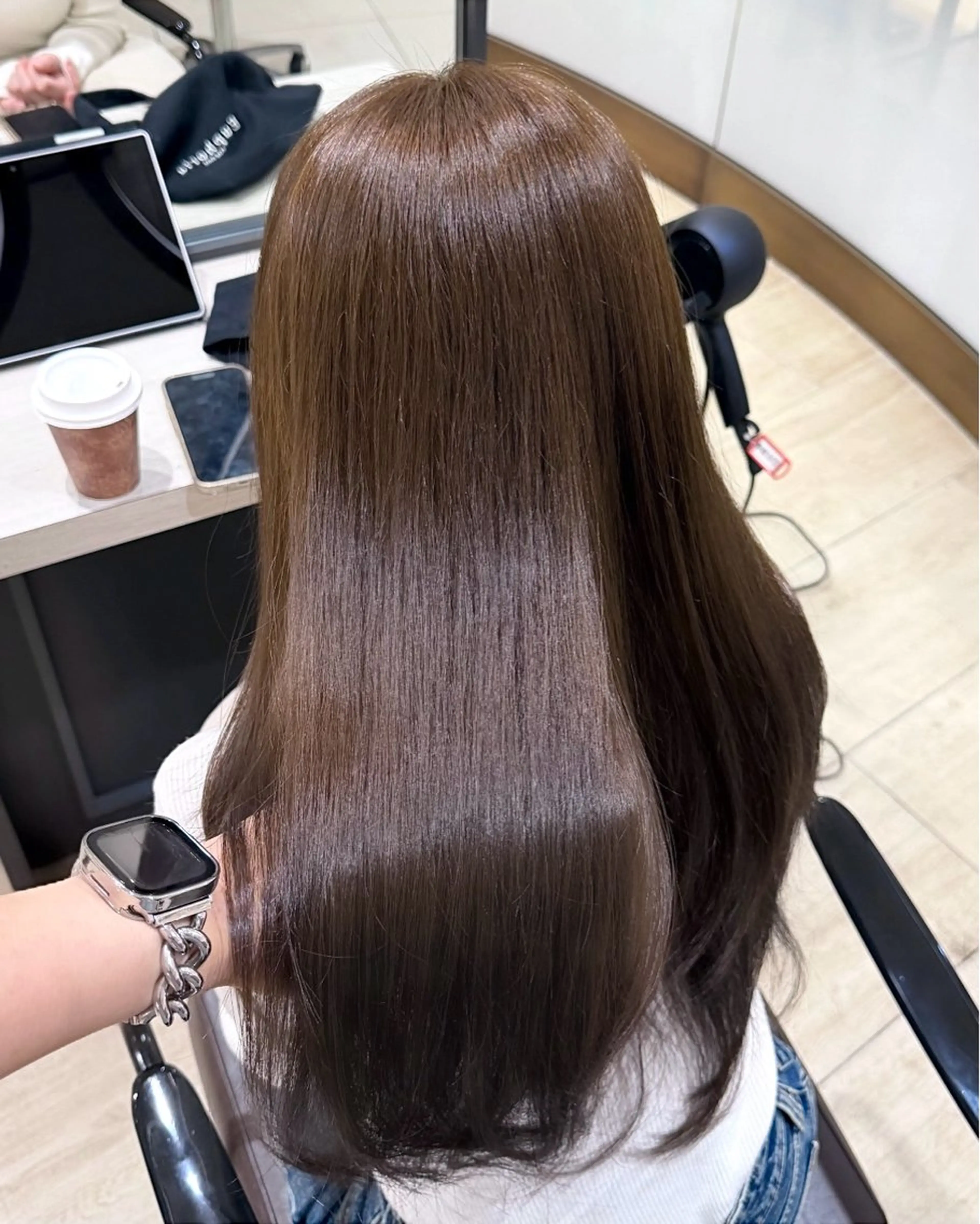 ロング ヘアカラー トリートメント カナ🌀銀座/ カラーリスト/透明感のヘアスタイル