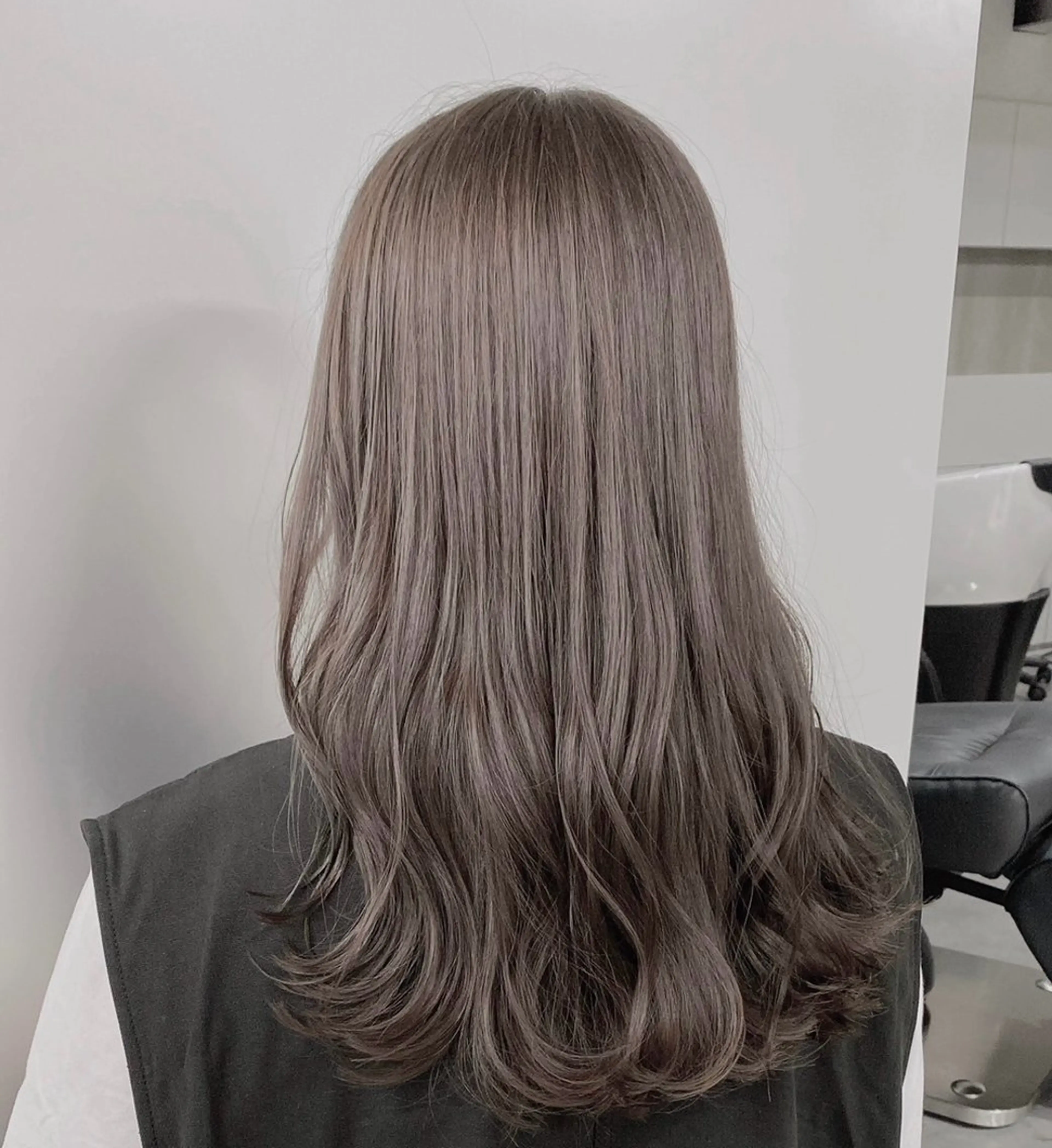 ロング カラー ヘアカラー トリートメント ヘッドスパ 透明感カラー グレージュ/あいのヘアスタイル