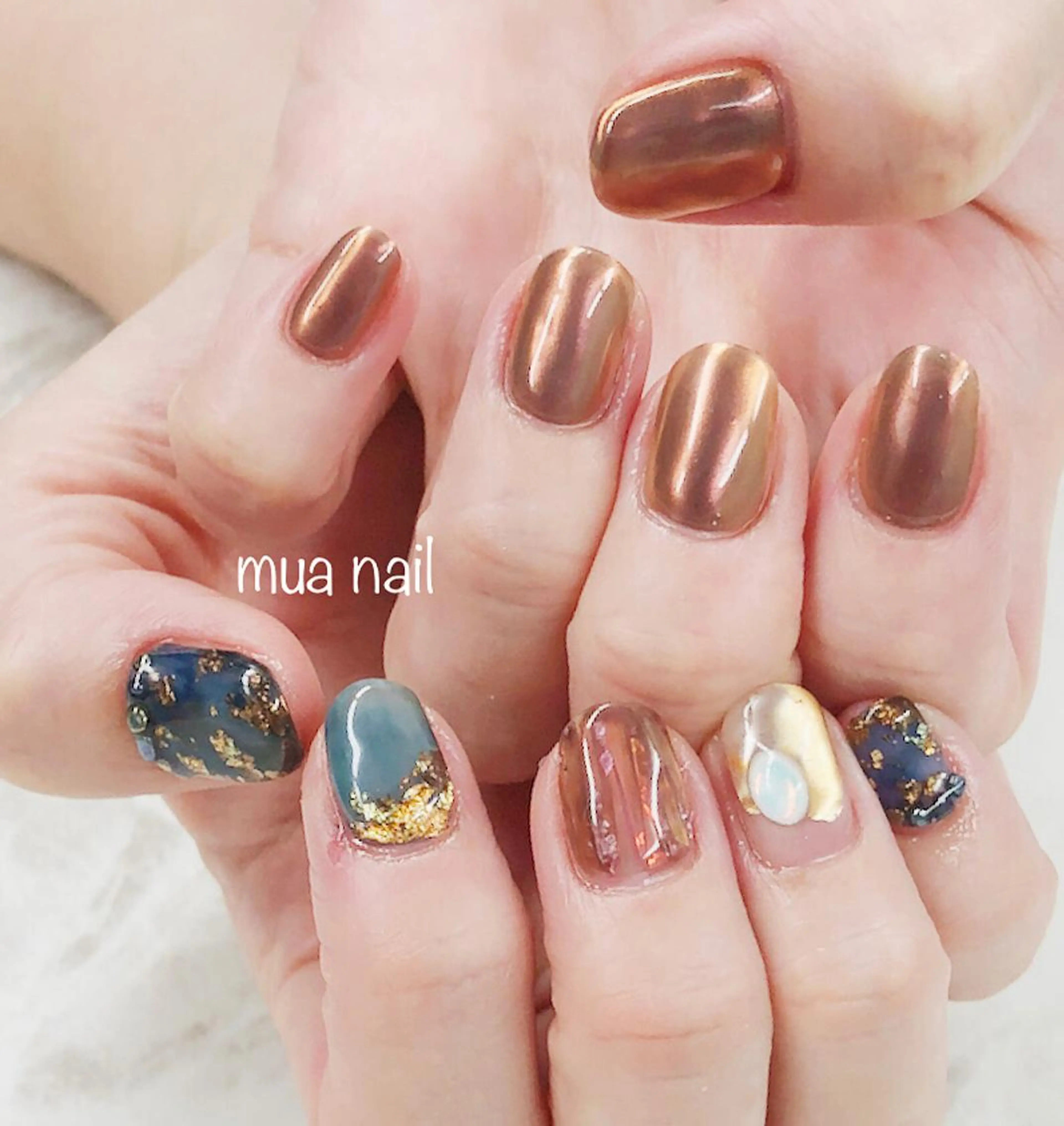 ネイル ミラーネイル mua nail mikiのネイルデザイン