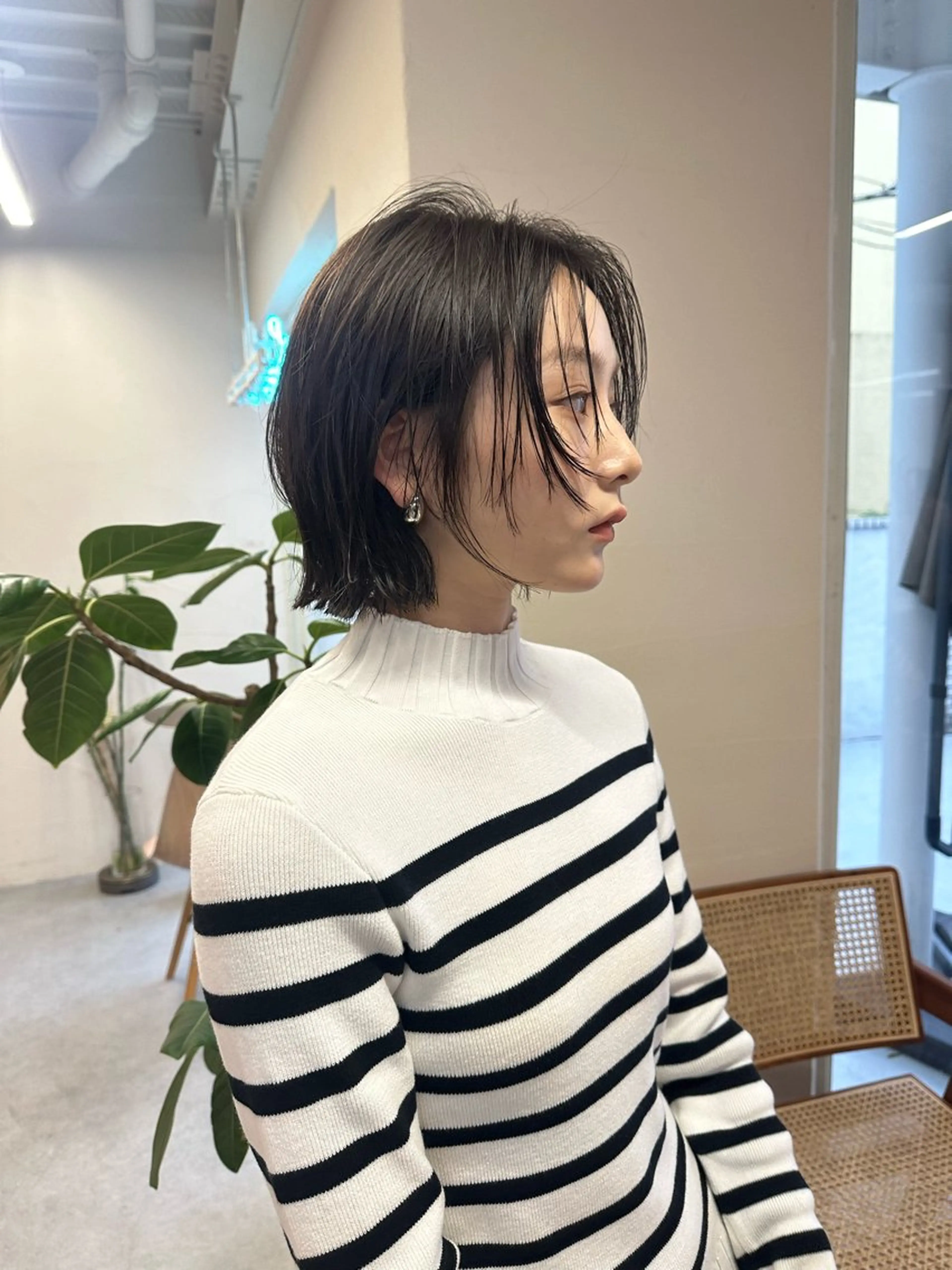 ショート カラー カット ヘアカラー トリートメント ハイトーン×似合わせ 🌱中川慎之介のヘアスタイル