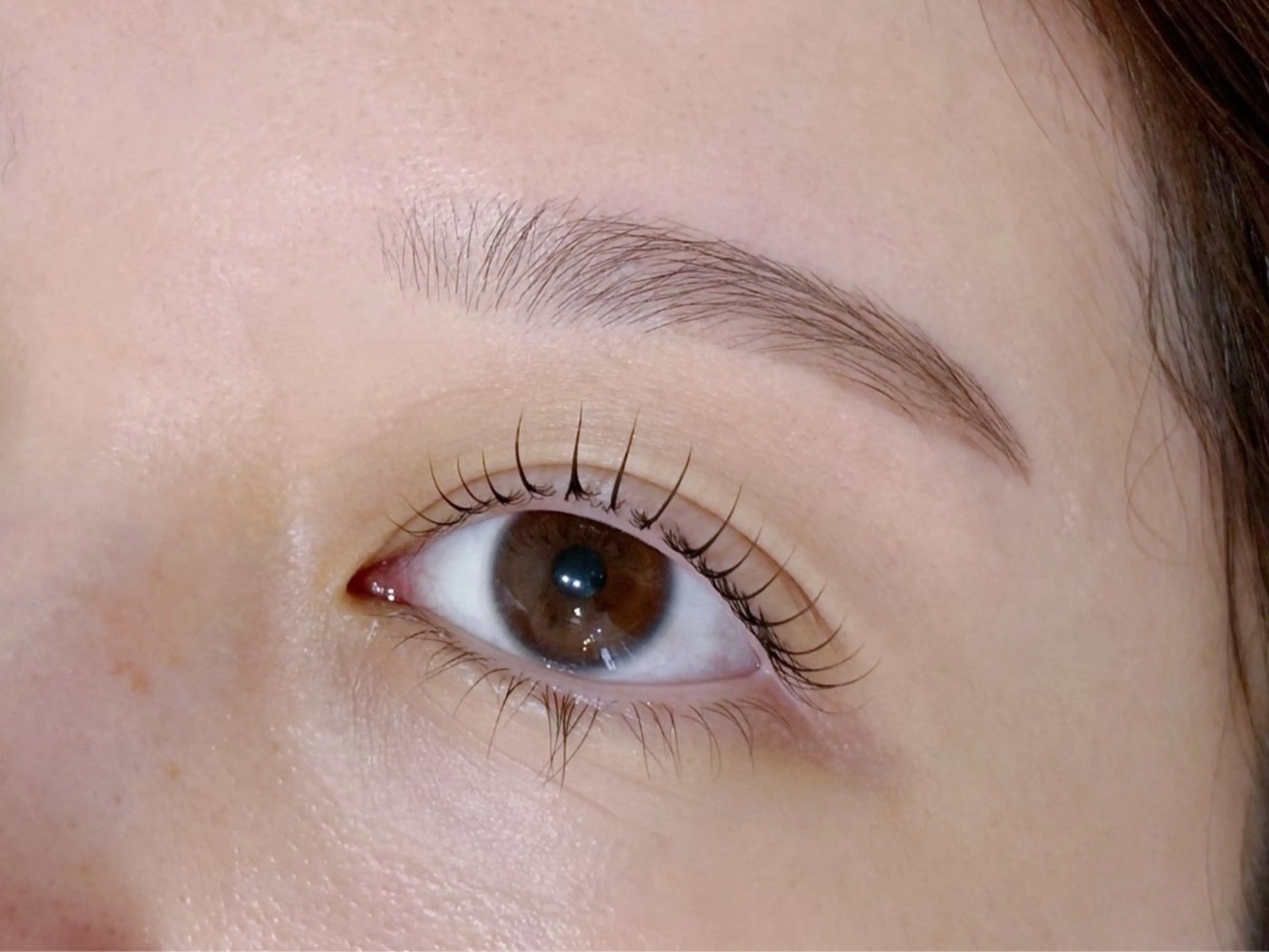 マツエク・マツパ ナチュラル 一重×まつ毛パーマ Rea🌈Coco まつぱ/パリジェンヌのマツエク・マツパデザイン