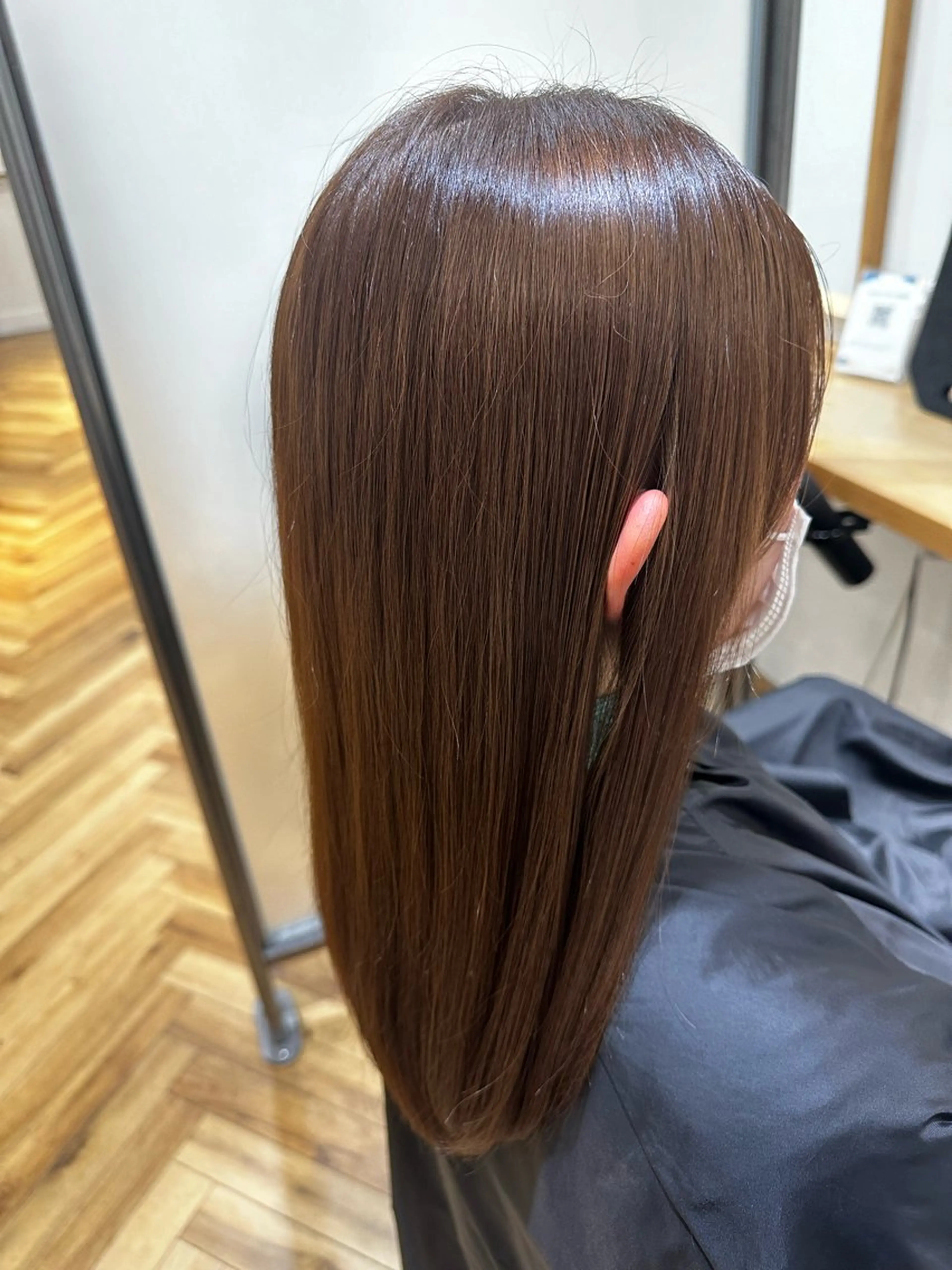 ロング カラー ブラウンカラー ショコラブラウン hair make one 004所属・織田 ゆみのヘアスタイル