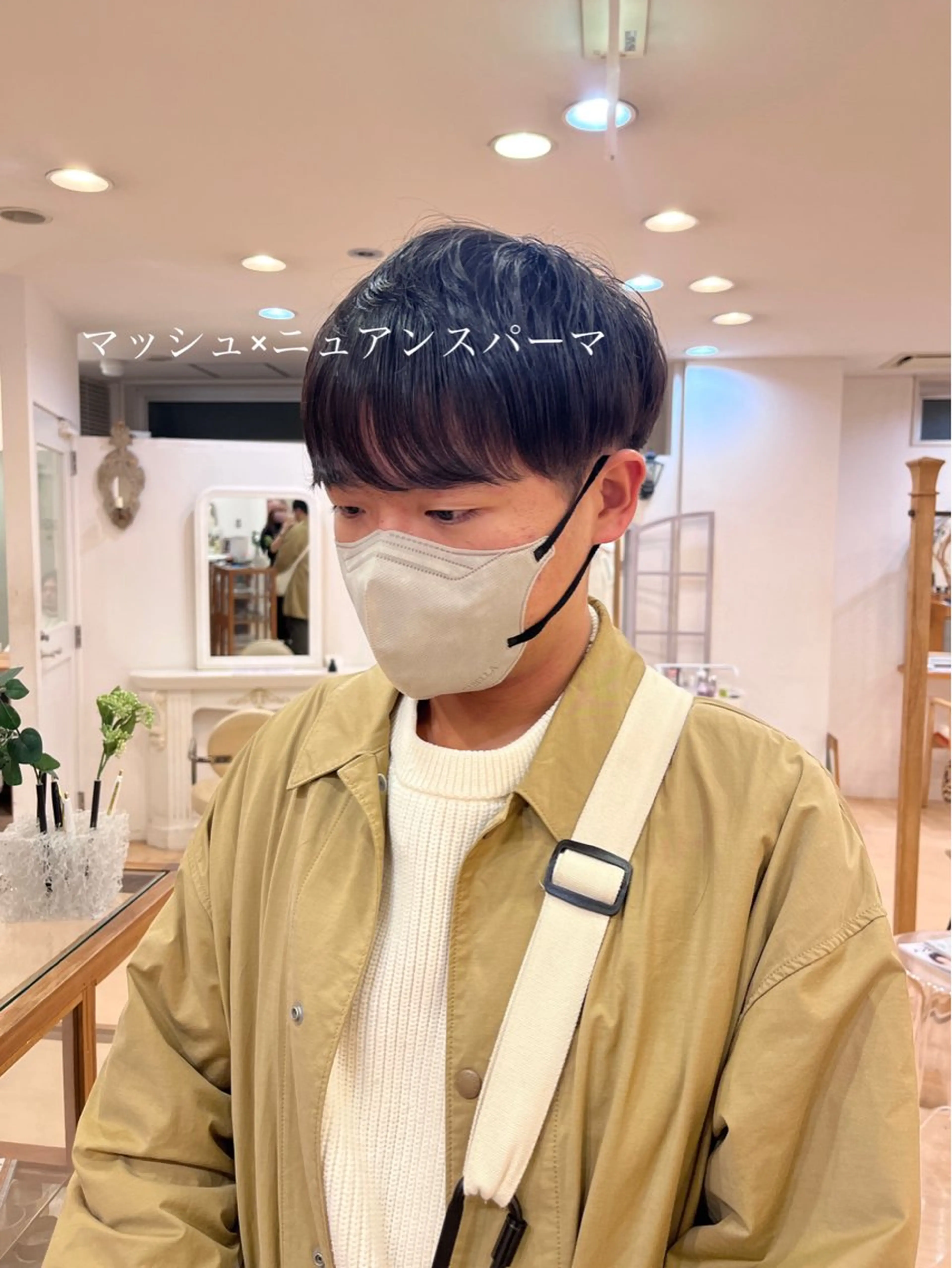 パーマ メンズ マッシュ メンズパーマ シースルーマッシュ ニュアンスパーマ 💠つたふうか/ 韓国/メンズヘア💠のヘアスタイル