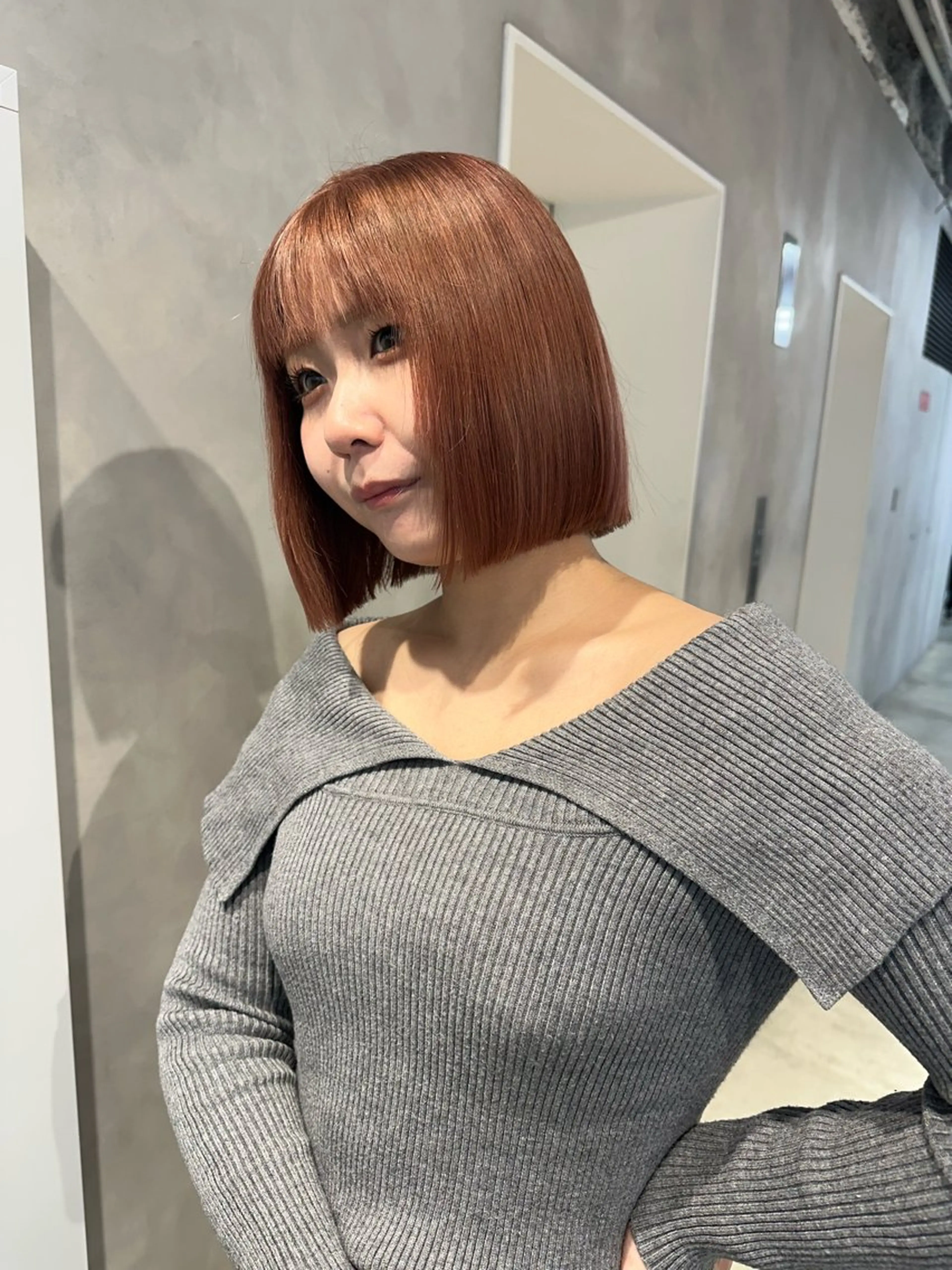 ショート カラー ベージュカラー ブリーチ ピンクカラー ピンクベージュ ボブ カット ヘアカラー トリートメント 可愛いベージュ作る 美容師/あかね🧸のヘアスタイル