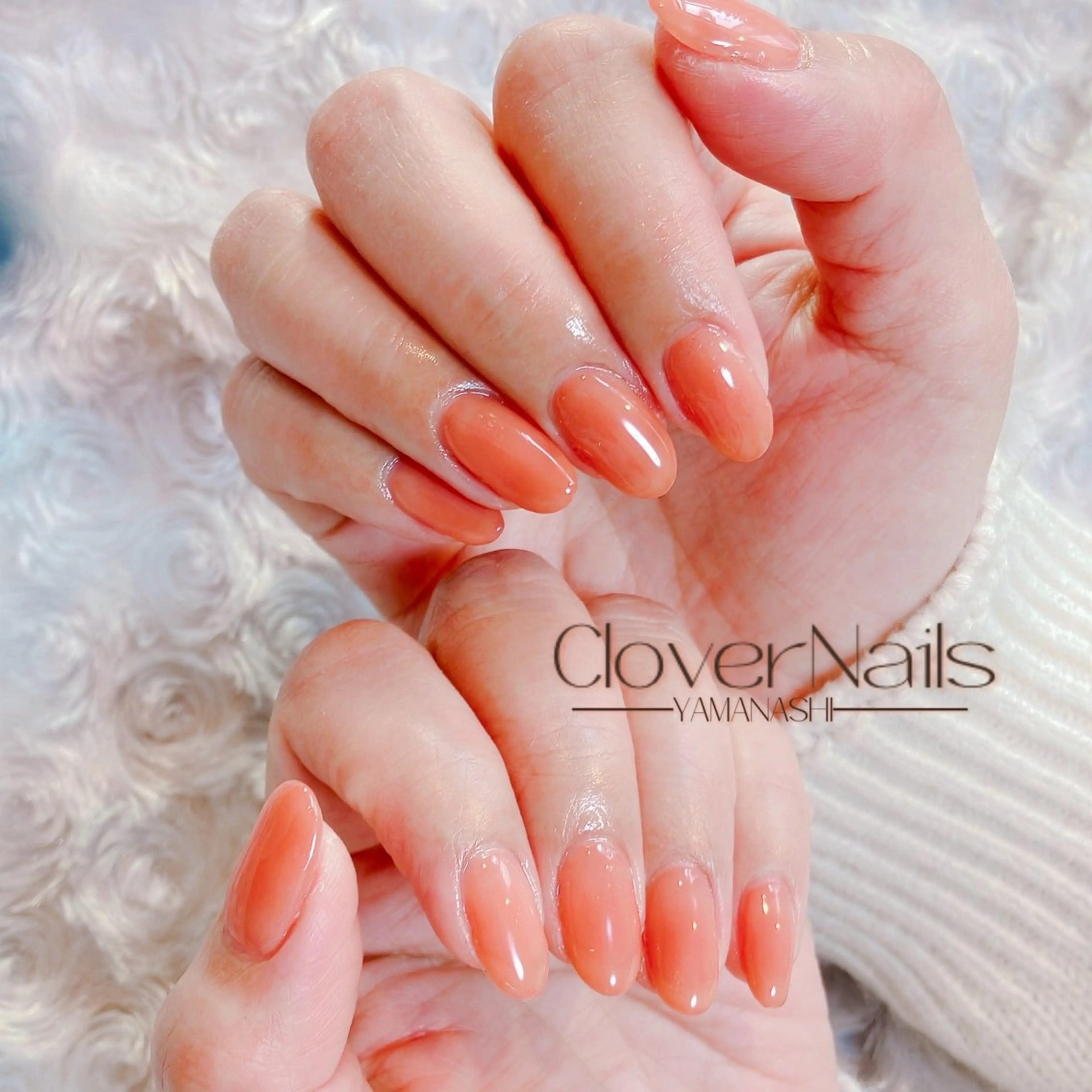 ハンドシンプルネイル(オフなし)単色ネイルの写真