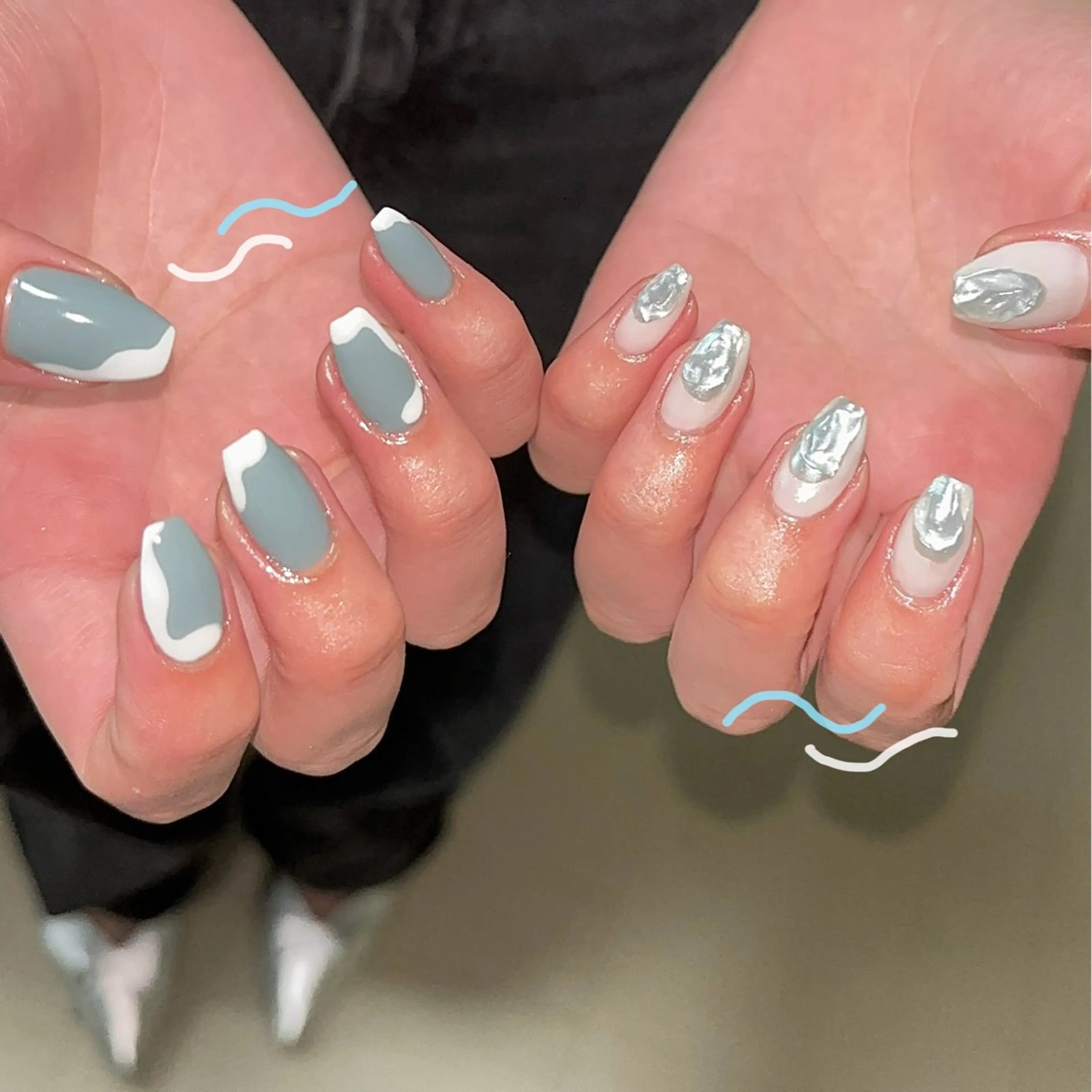 ネイル 持ち込み ハンドネイル Nailsalon BLOOM🌷 山崎のネイルデザイン